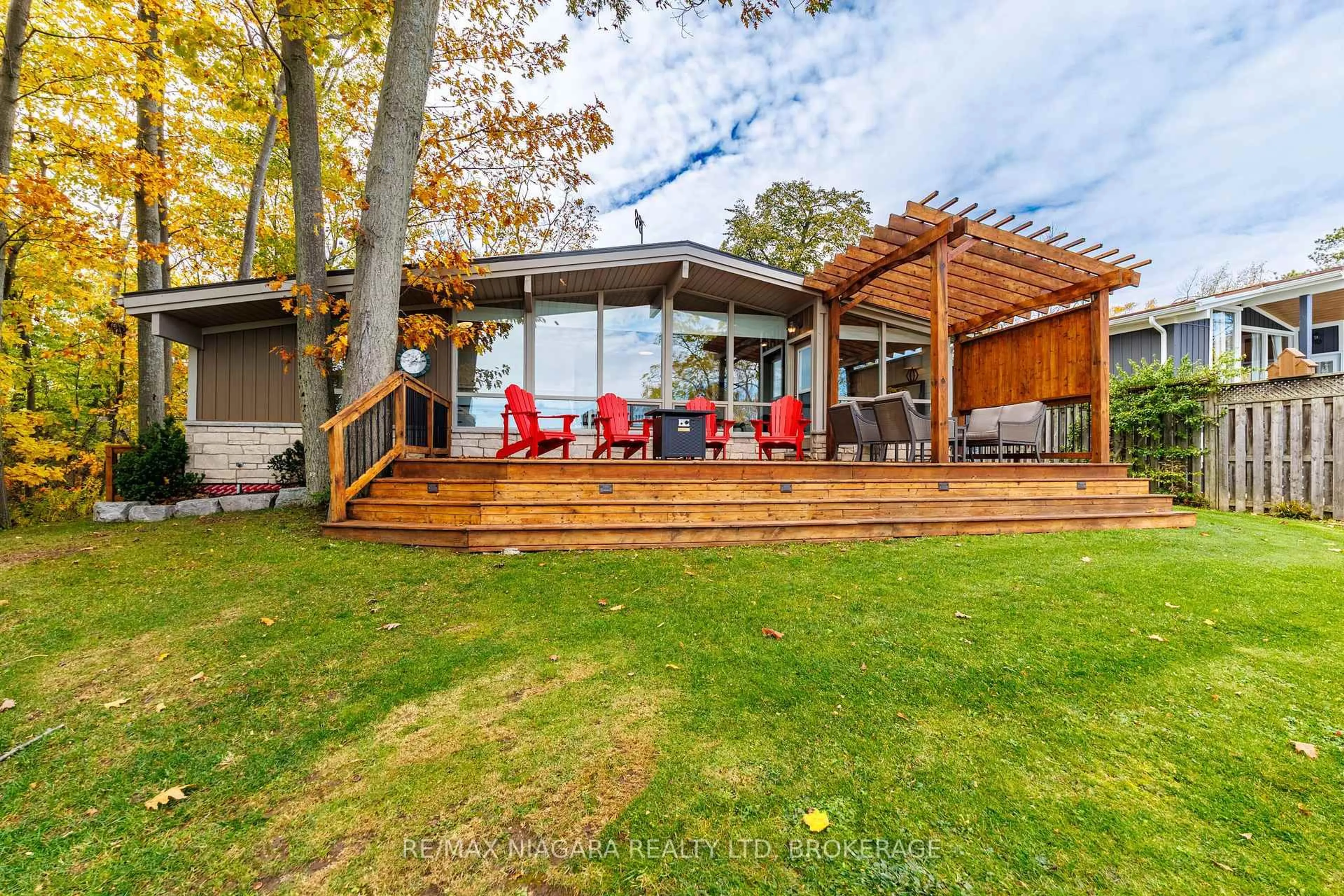 Patio, water/lake/river/ocean view for 42 Mohawk Point Rd, Haldimand Ontario N0A 1K0