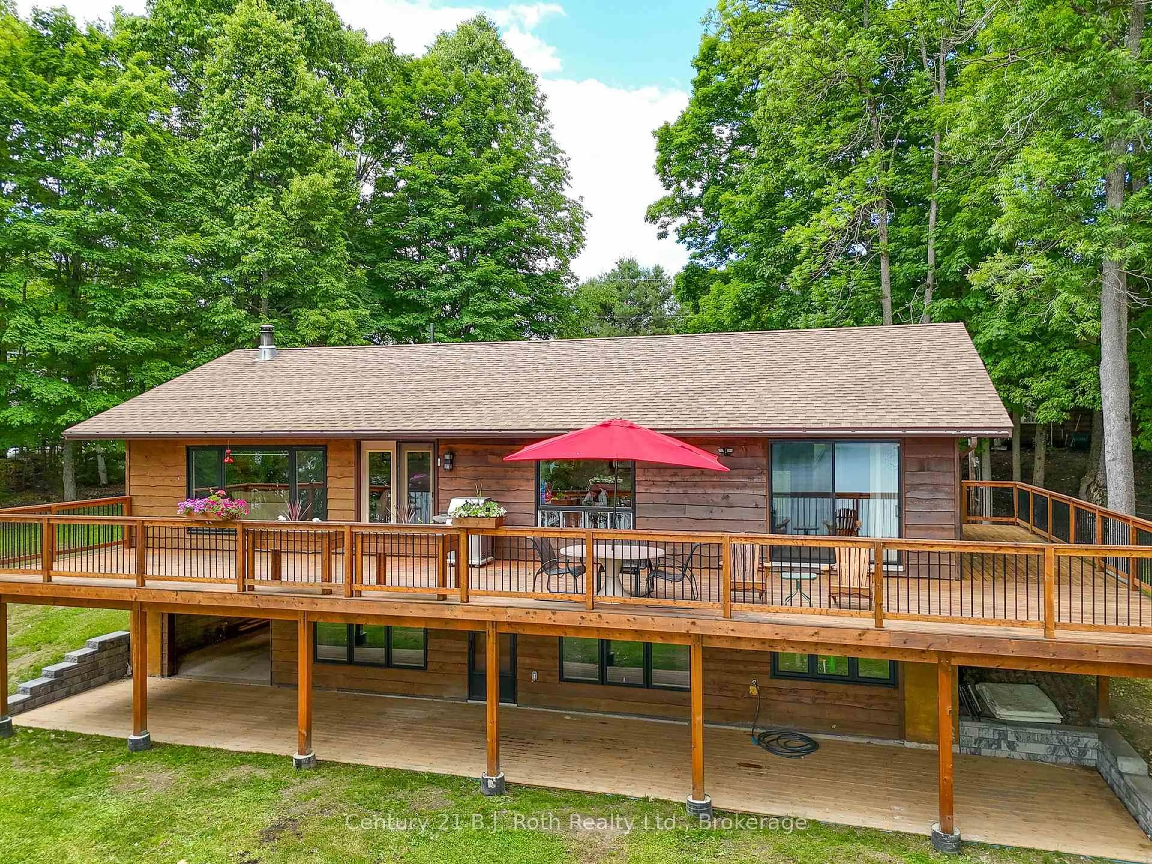 A pic from outside/outdoor area/front of a property/back of a property/a pic from drone, water/lake/river/ocean view for 169 ODD'S Dr, Parry Sound Remote Area Ontario P0H 2R0