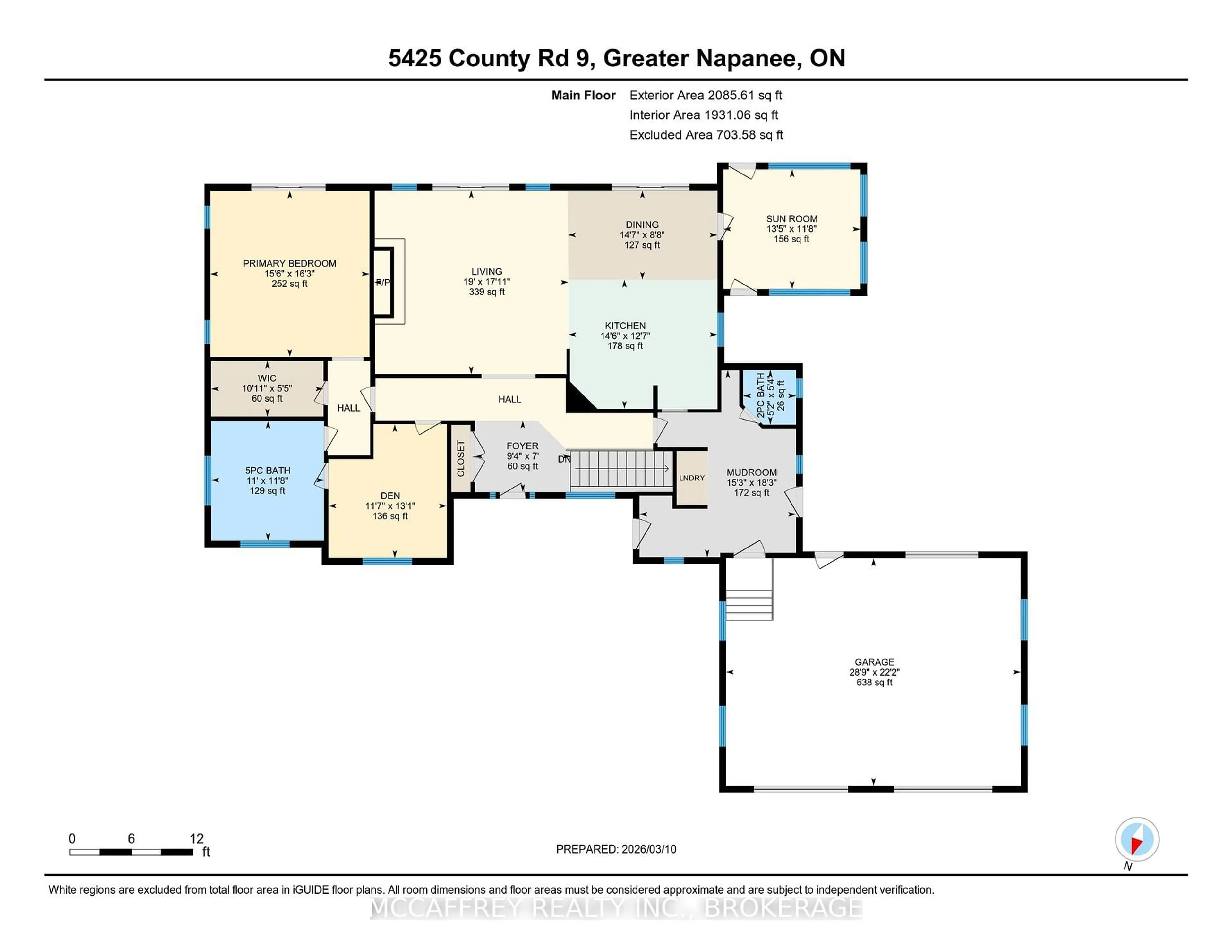 Floor plan for 5425 County Rd 9, Napanee Ontario K7R 3K8