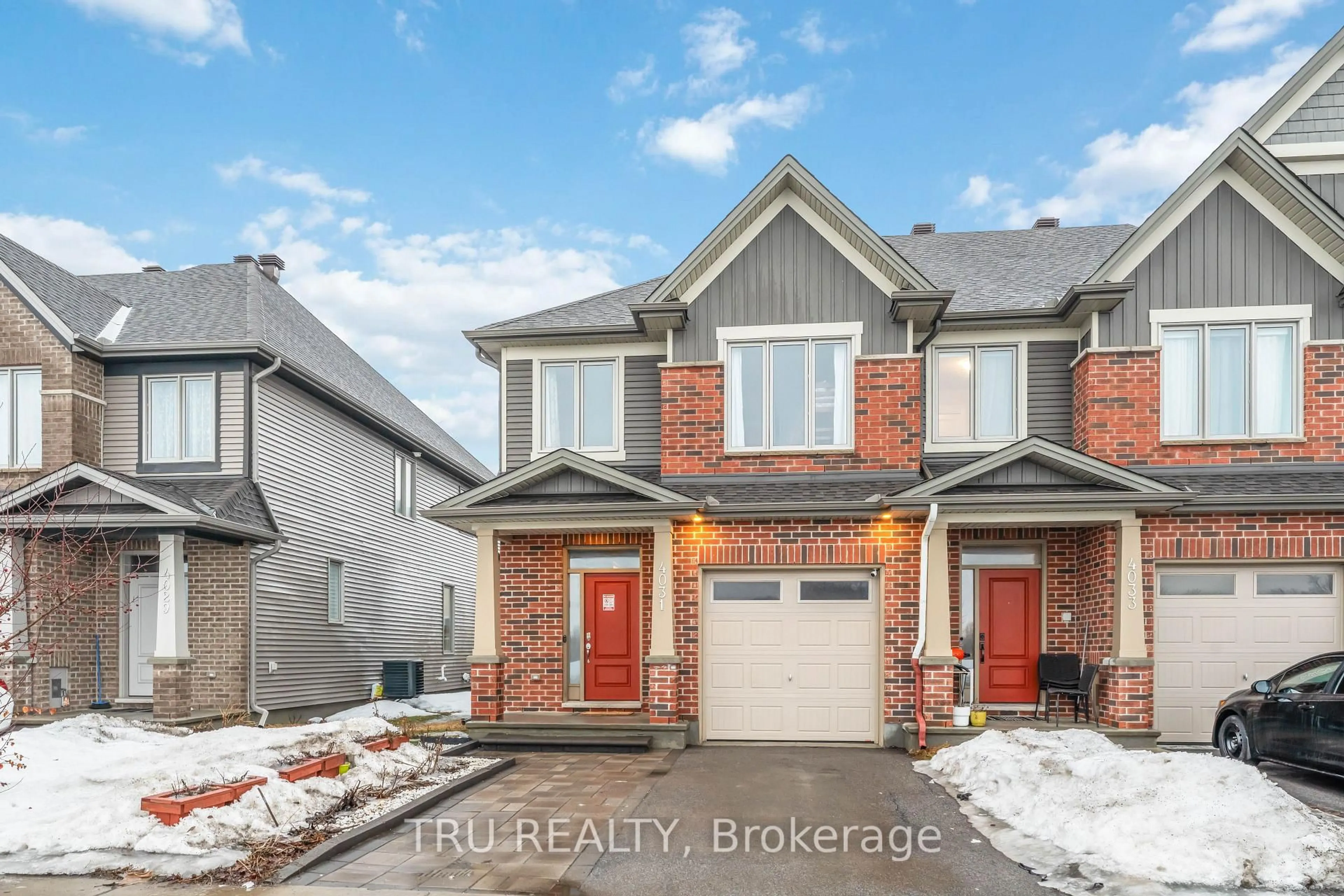 Home with brick exterior material, street for 4031 Kelly Farm Dr, Ottawa Ontario K1T 0R6