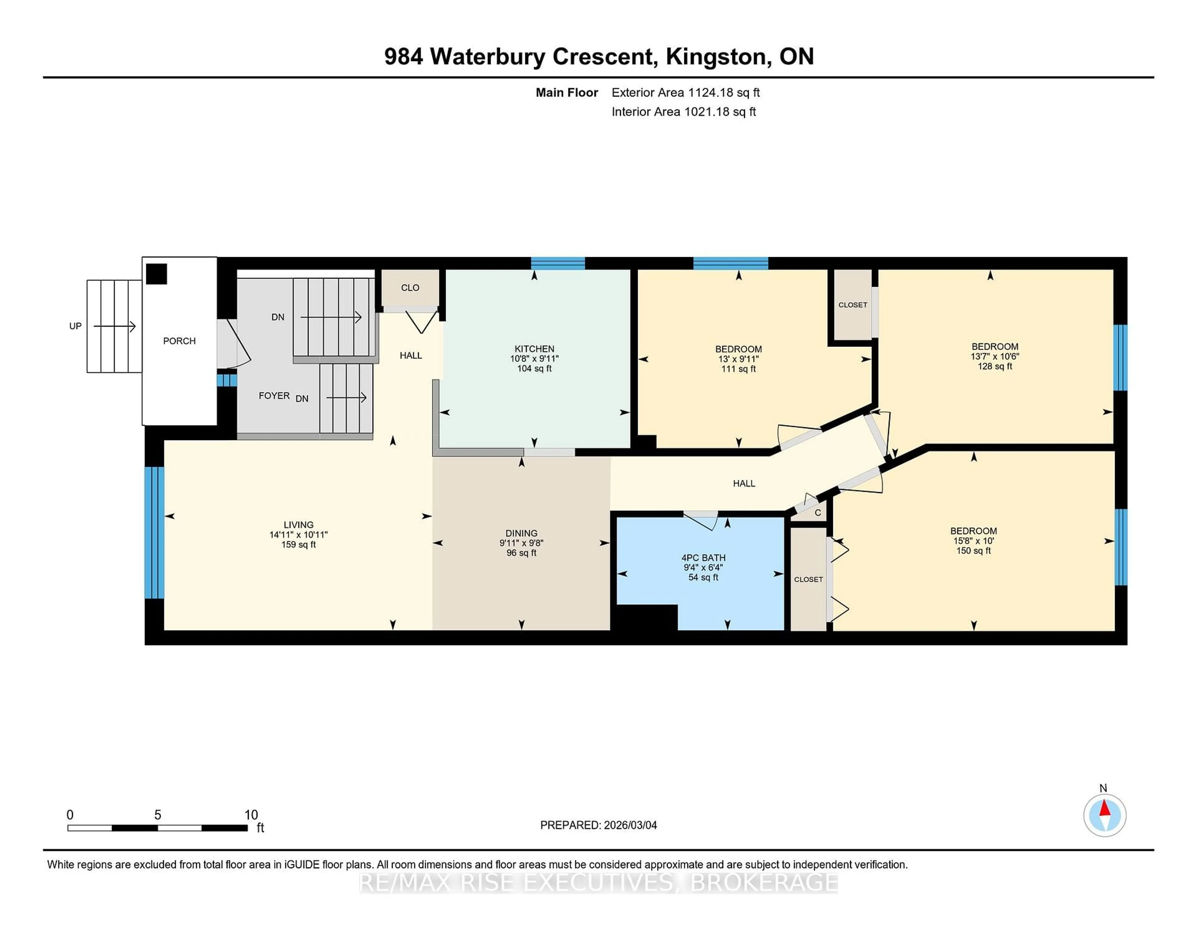 Floor plan for 984 Waterbury Cres, Kingston Ontario K7M 8V3
