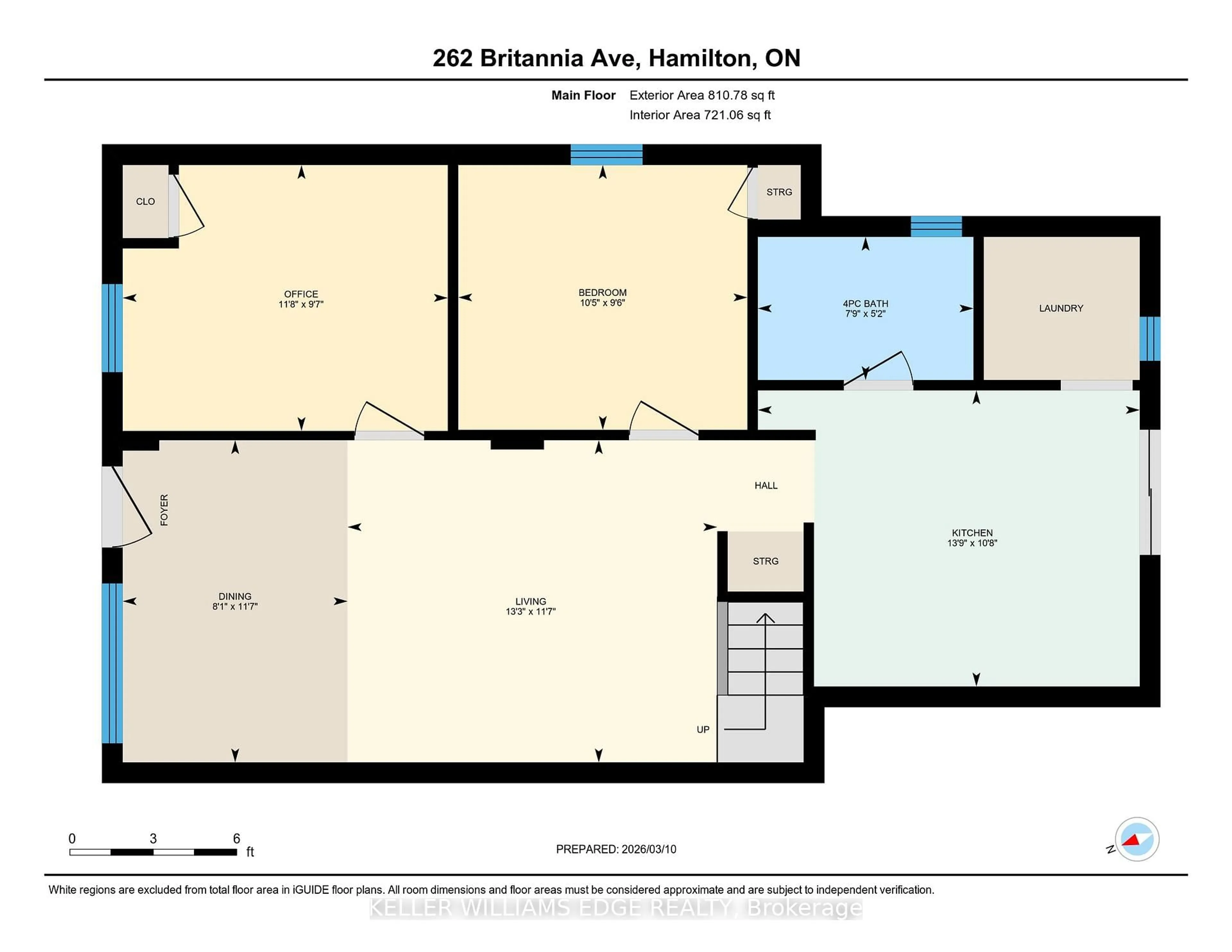 Floor plan for 262 Britannia Ave, Hamilton Ontario L8H 1X8