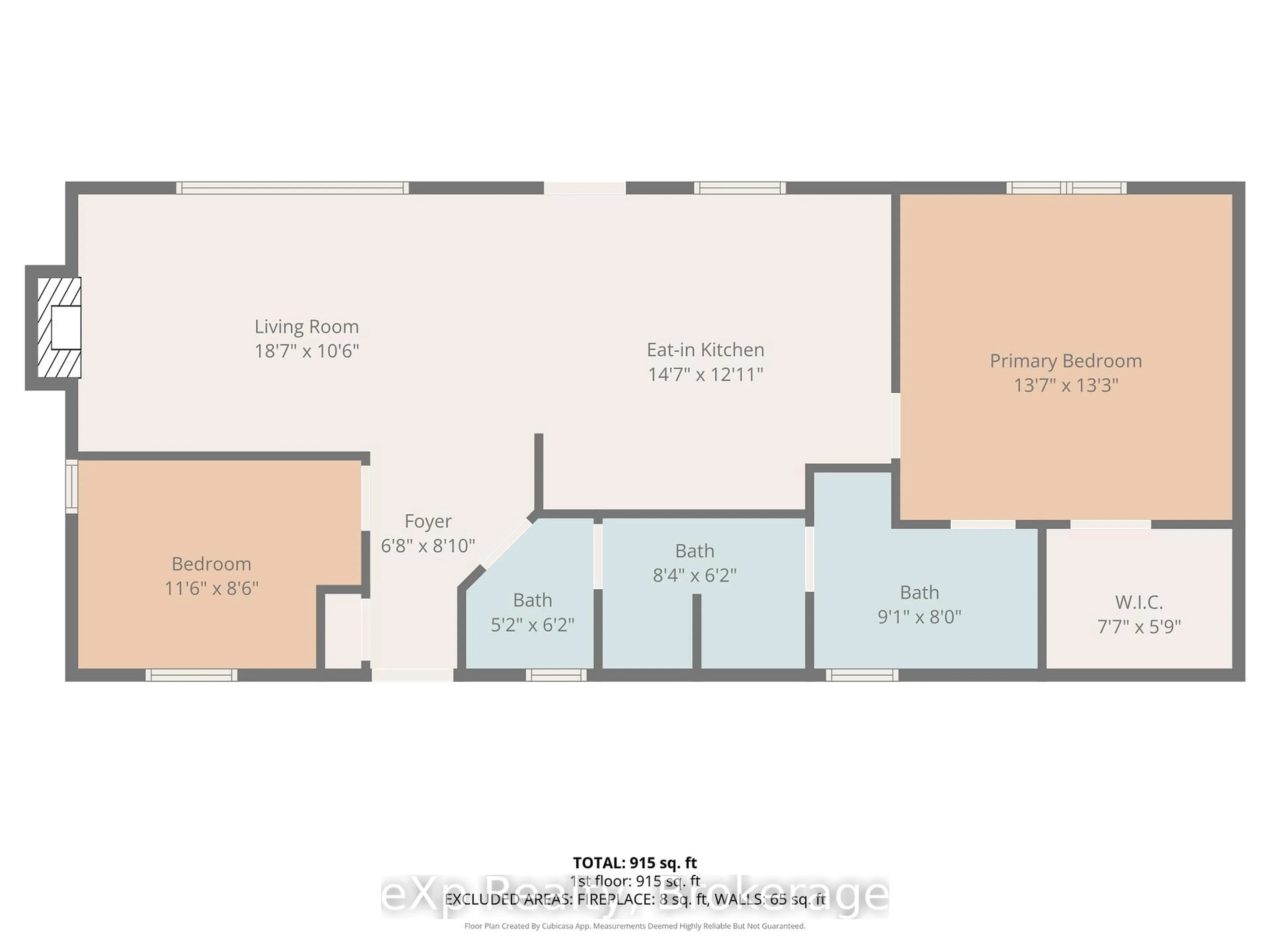Floor plan for 129 Lake Rosalind Road 1, Brockton Ontario N4N 3B9