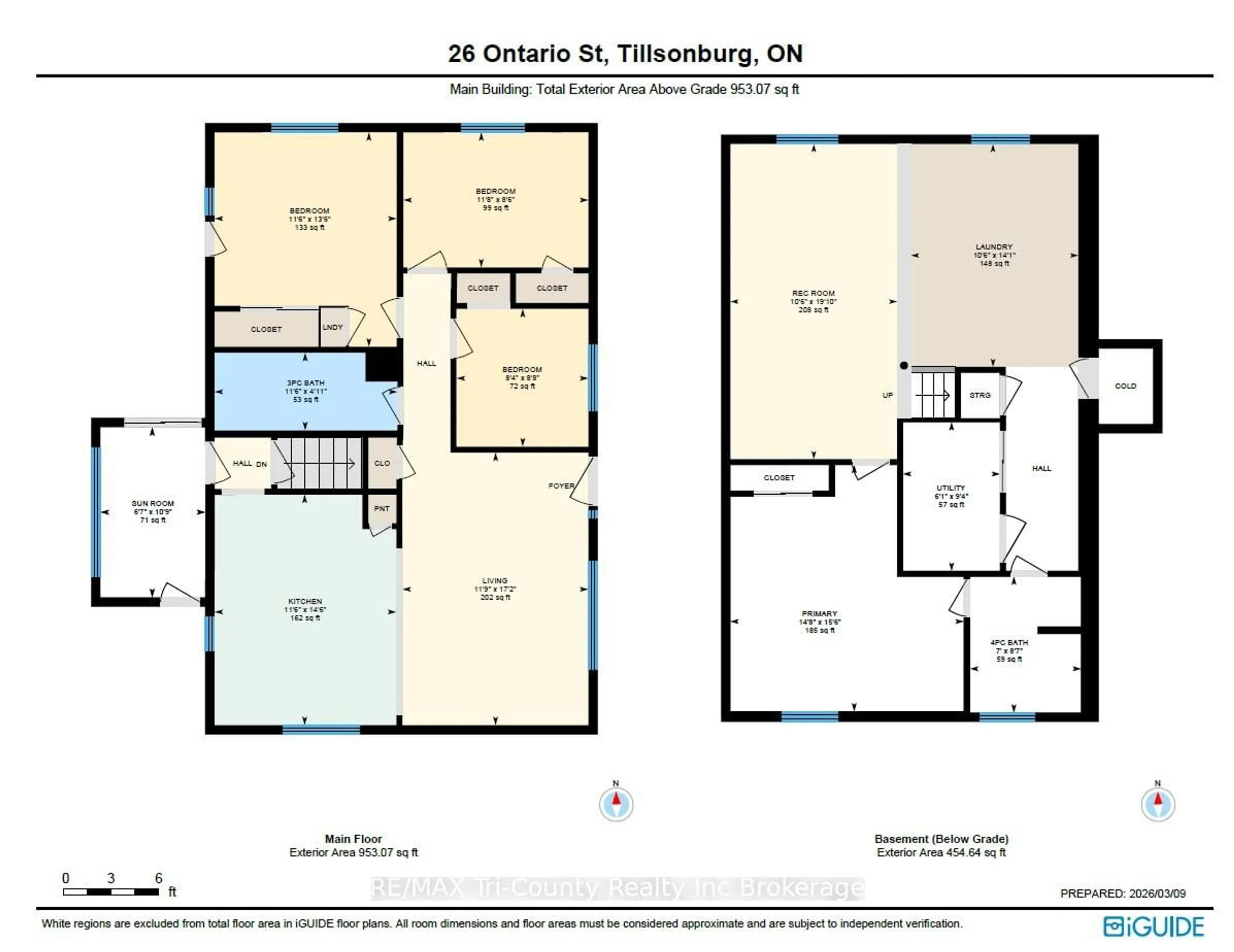 Floor plan for 26 Ontario St, Tillsonburg Ontario N4G 2V6