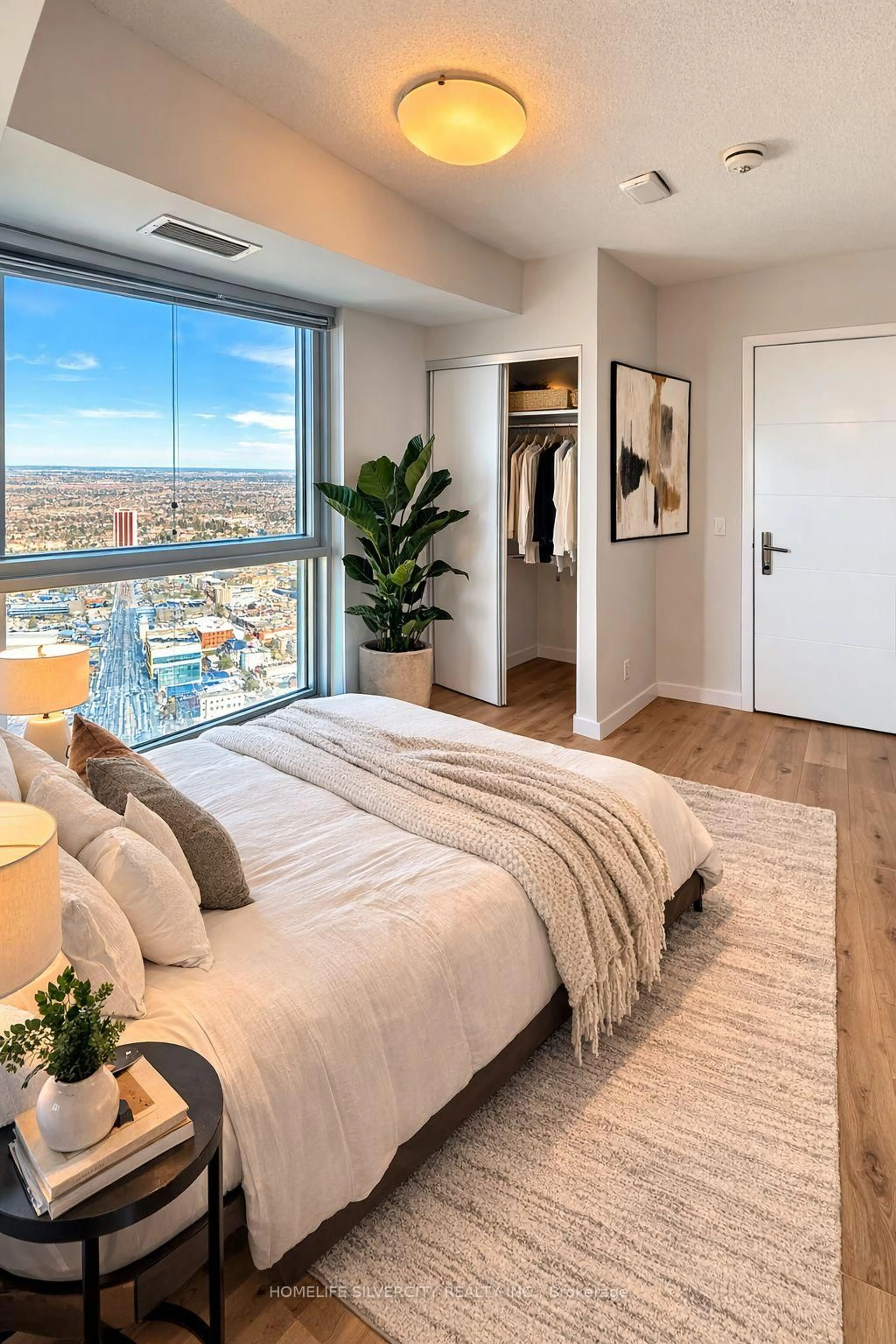 Bedroom with bed, unknown for 60 Frederick St #3302, Kitchener Ontario N2H 0C7