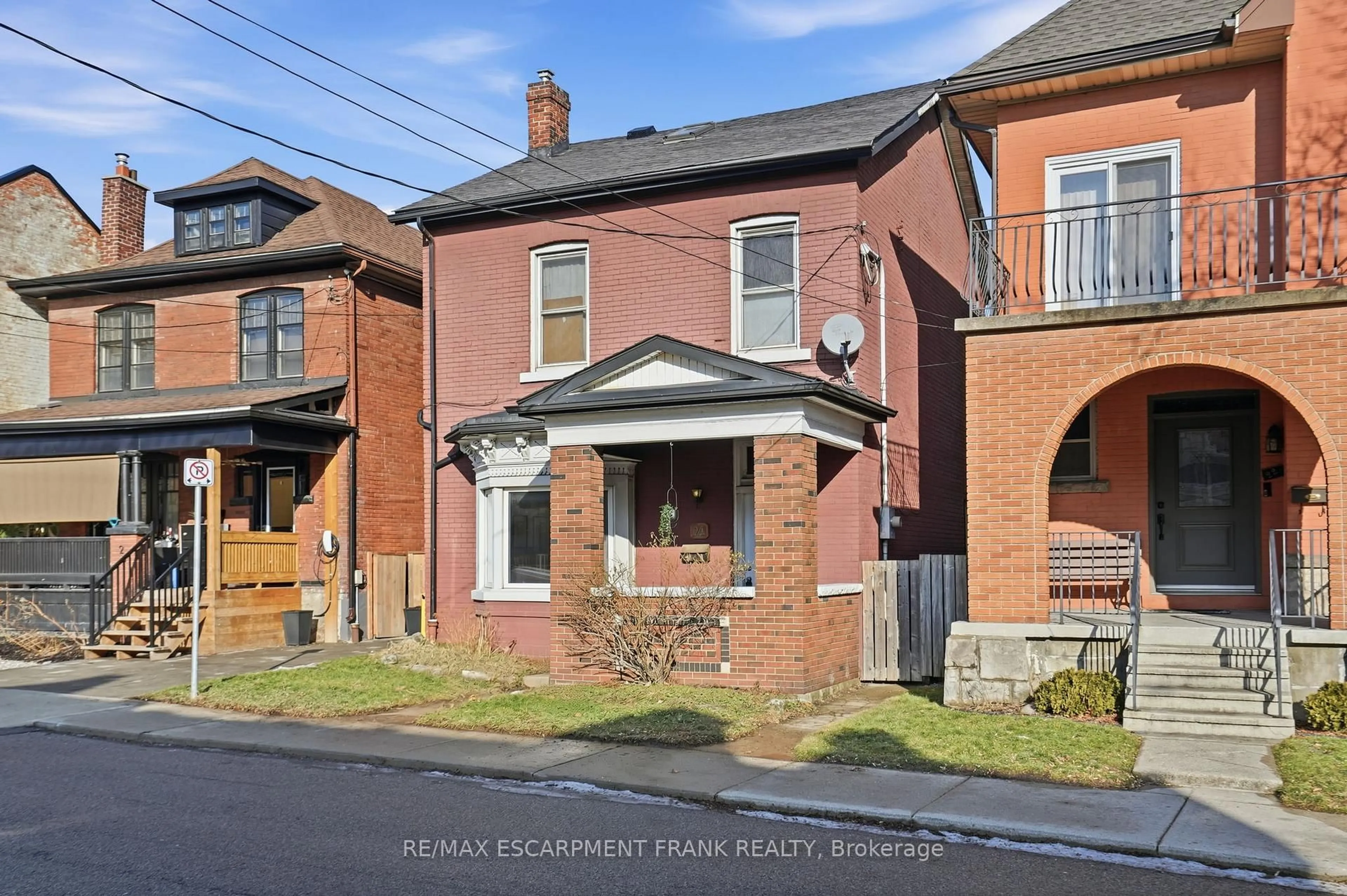 Home with brick exterior material, street for 24 Florence St, Hamilton Ontario L8R 1W4