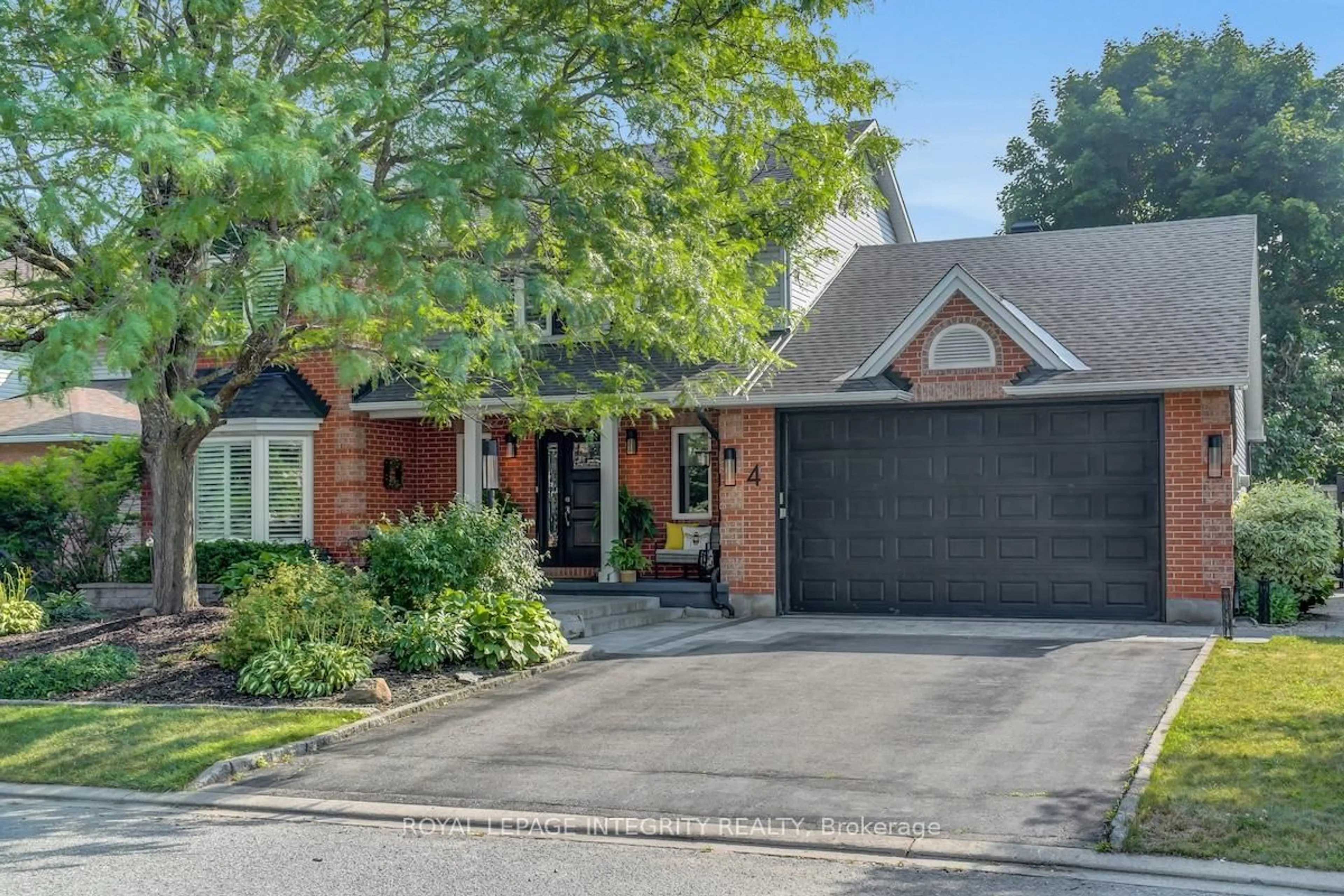 Home with brick exterior material, street for 4 Heritage Grove Cres, Ottawa Ontario K2S 1R2