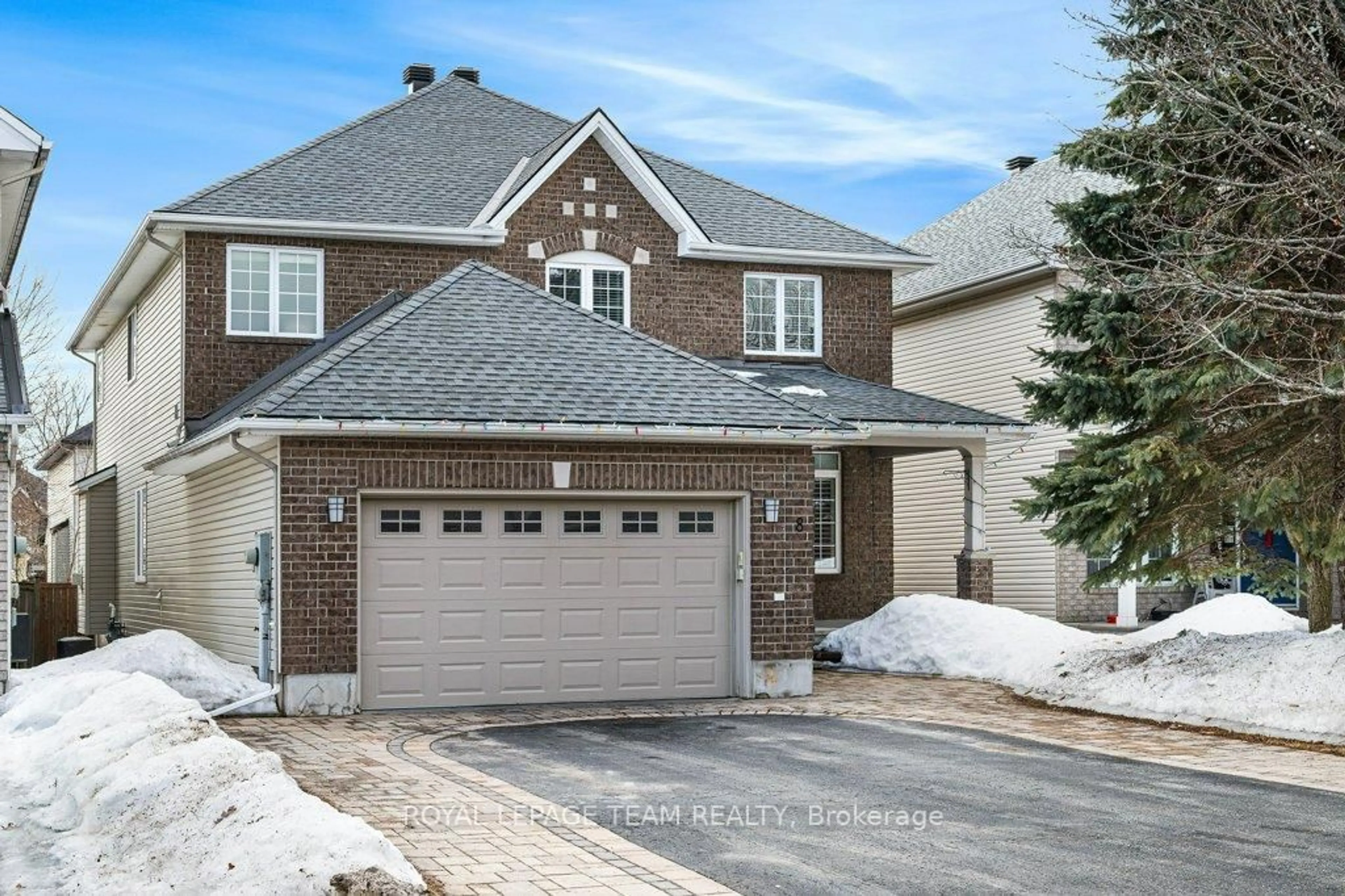 Home with brick exterior material, street for 8 Thunderbird Cres, Kanata Ontario K2M 2V7