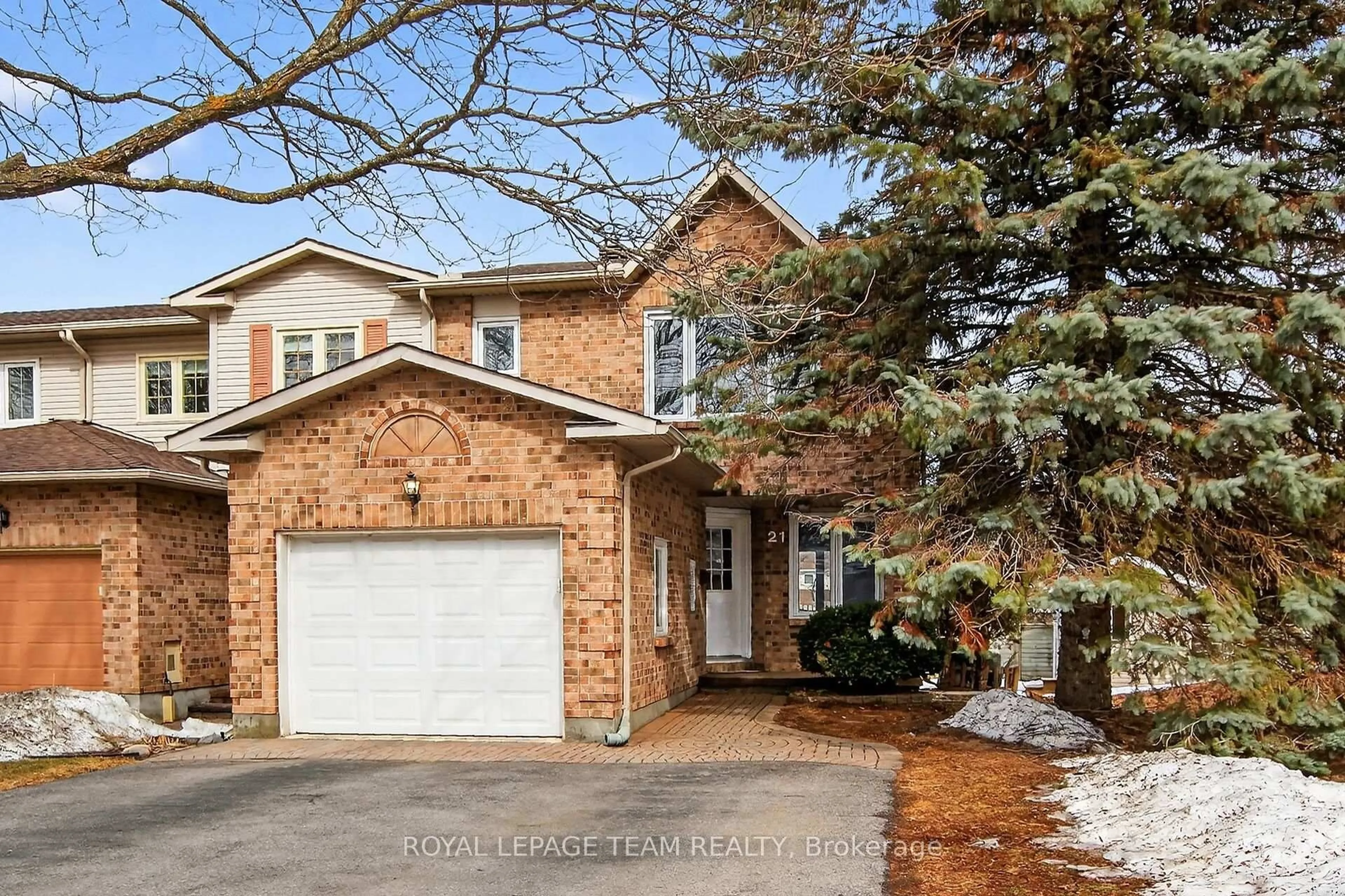 Home with brick exterior material, street for 21 Baton Crt, Kanata Ontario K2L 4C8
