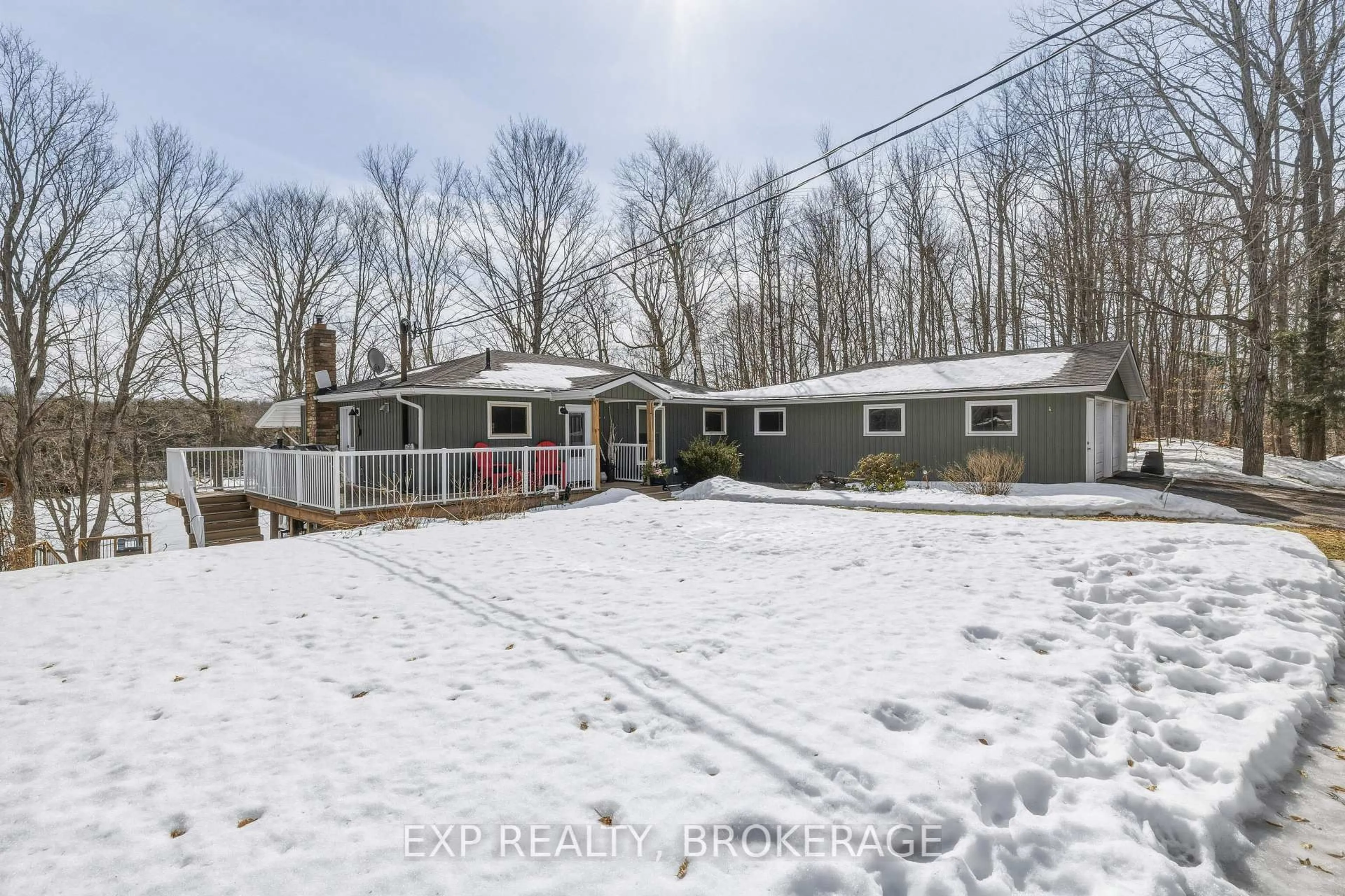 A pic from outside/outdoor area/front of a property/back of a property/a pic from drone, street for 2097 Hambly Lane, Hartington Ontario K0H 1W0