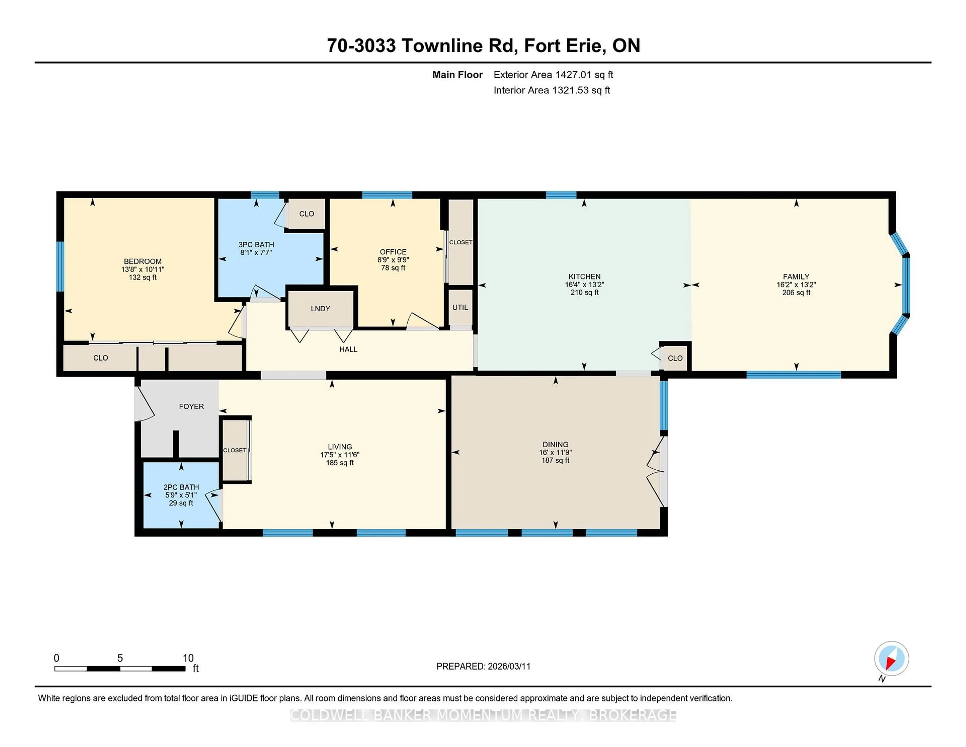 Floor plan for 3033 Townline Rd #70, Fort Erie Ontario L0R 1S0