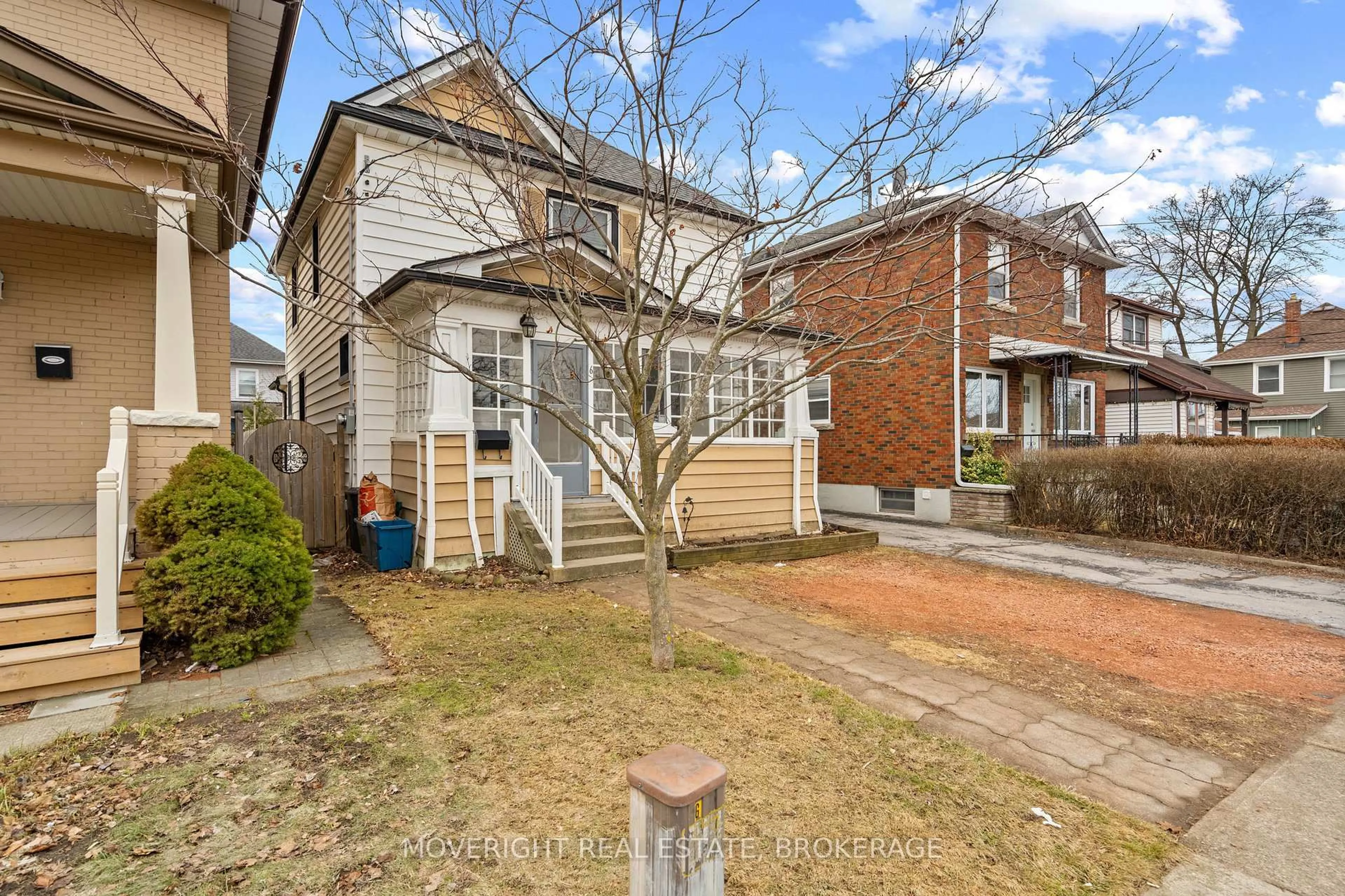 Home with brick exterior material, street for 6 Gibson Pl, St. Catharines Ontario L2R 1N7