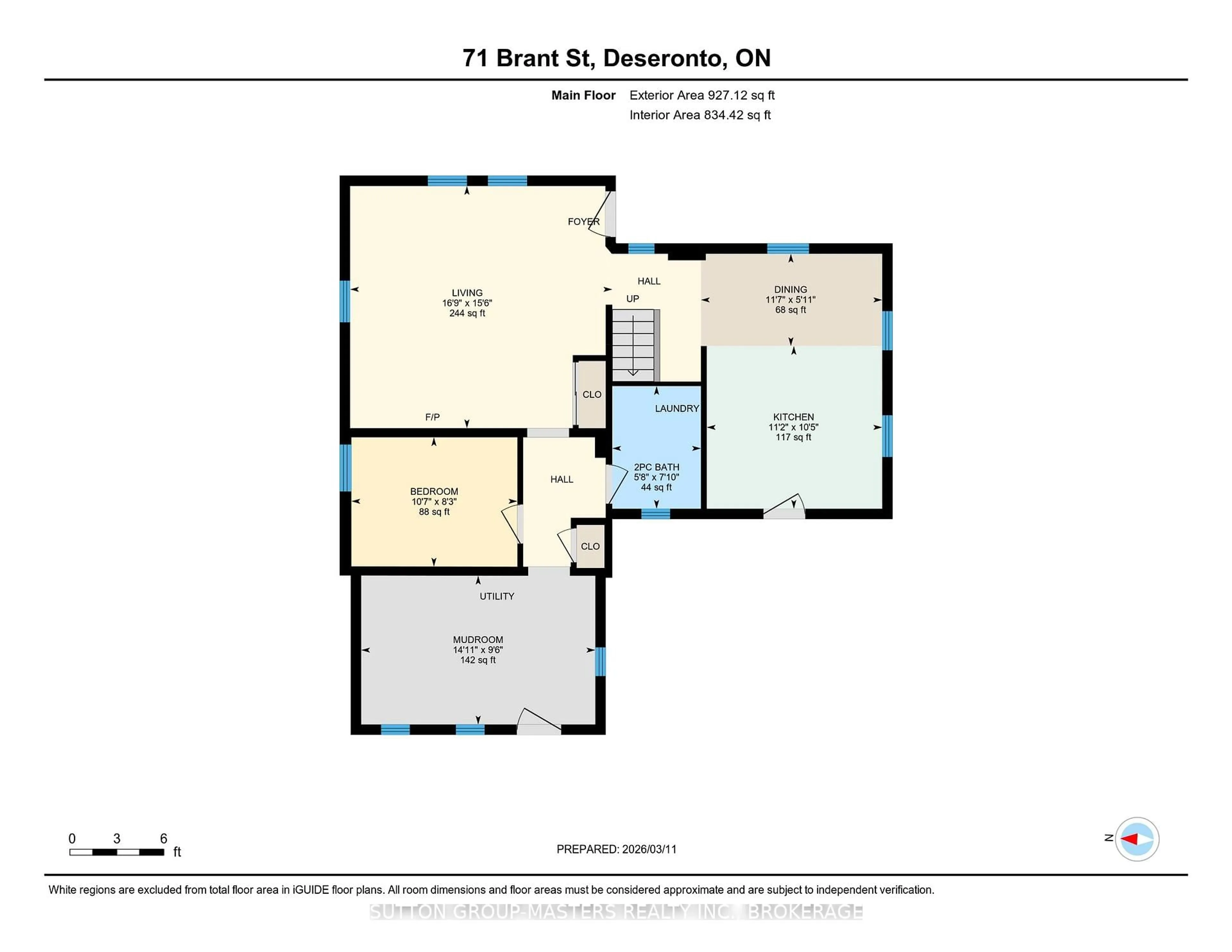 Floor plan for 71 Brant St, Deseronto Ontario K0K 1X0