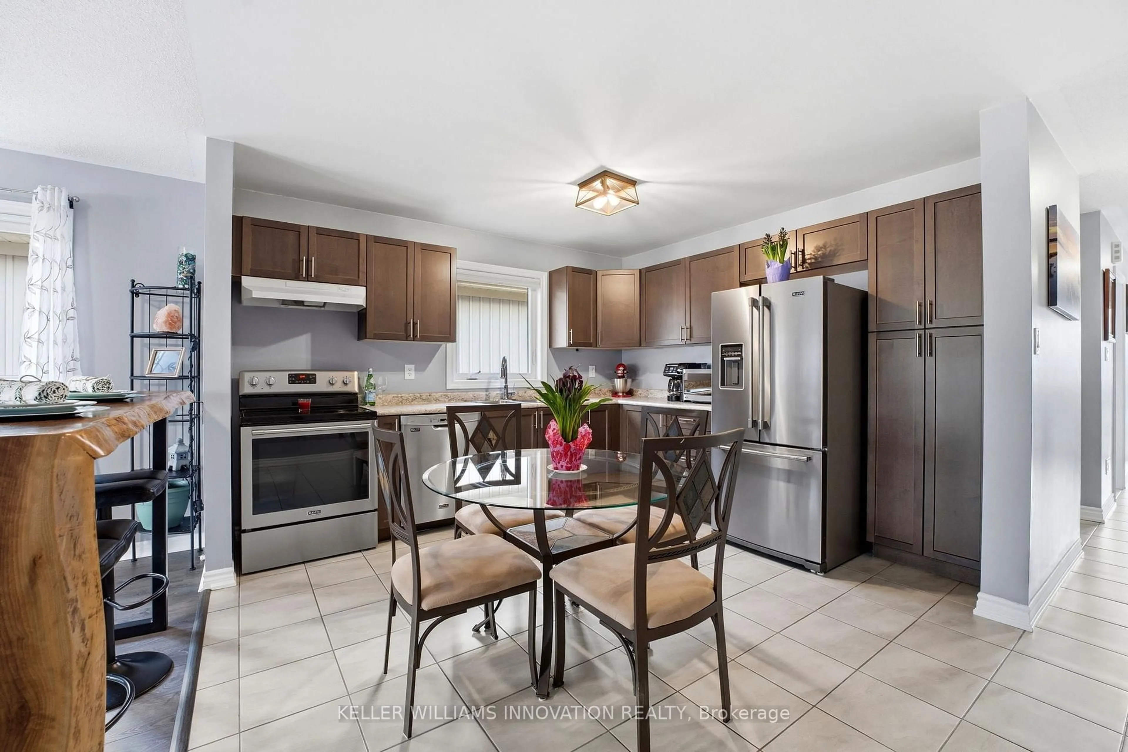 Open concept kitchen, ceramic/tile floor for 959 Adams Ave, North Perth Ontario N4W 0E6