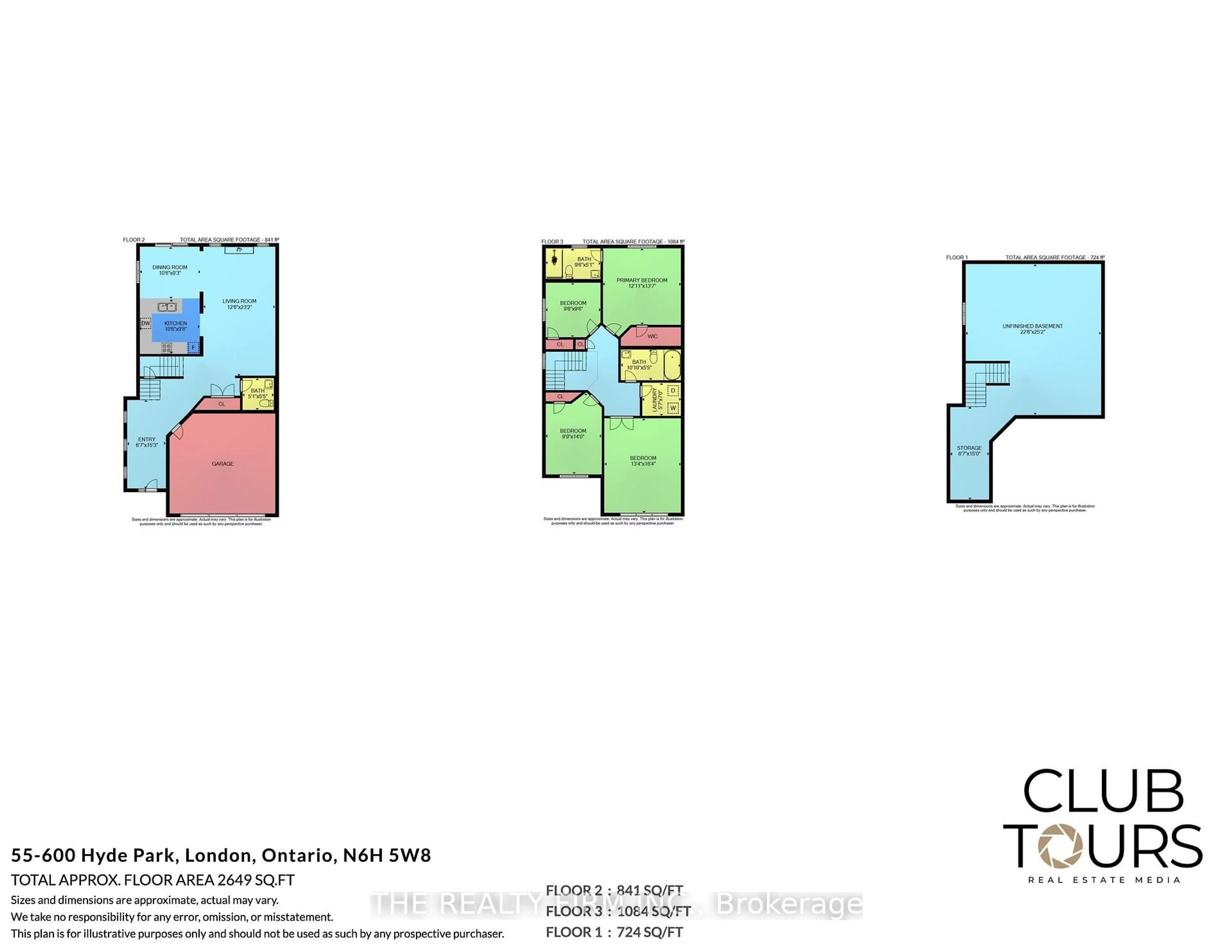 Floor plan for 600 Hyde Park Rd #55, London North Ontario N6H 5W8