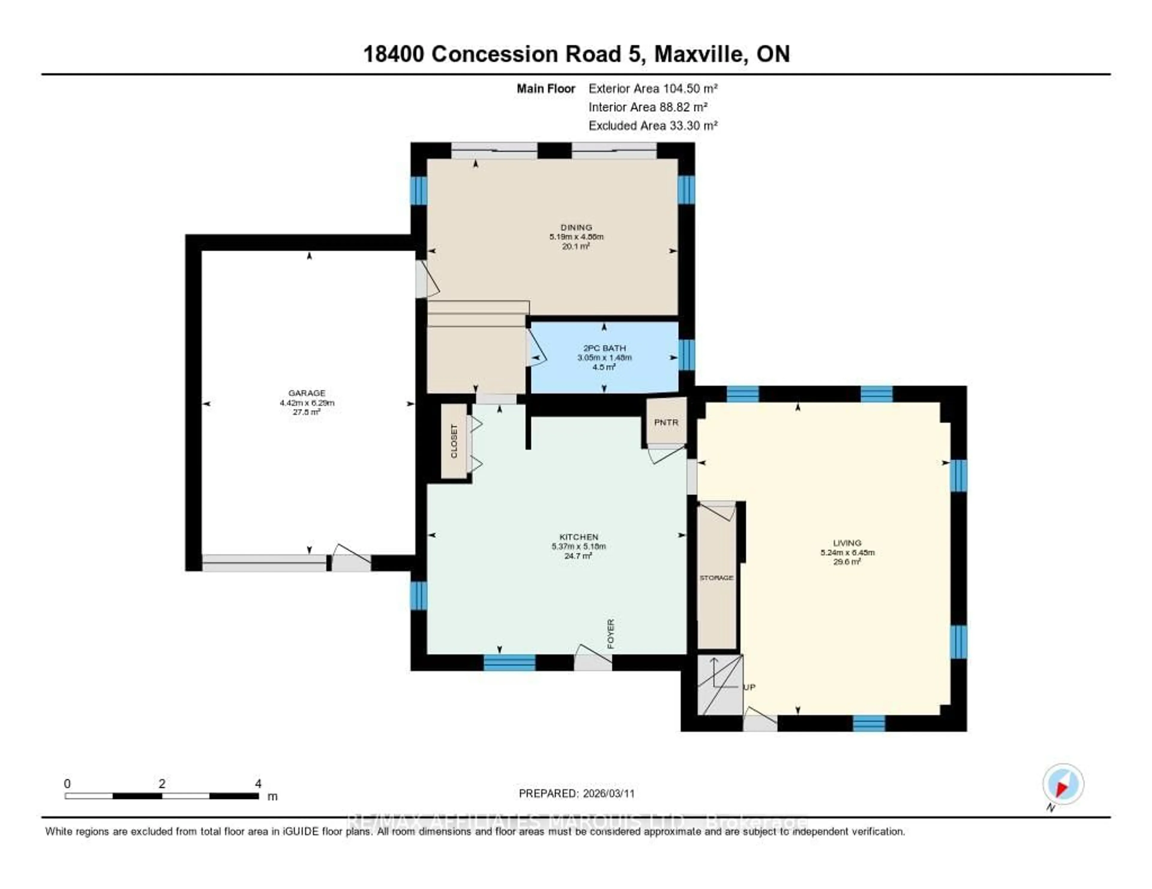 Floor plan for 18400 Kenyon Conc Rd 5 Rd, North Glengarry Ontario K0C 1T0