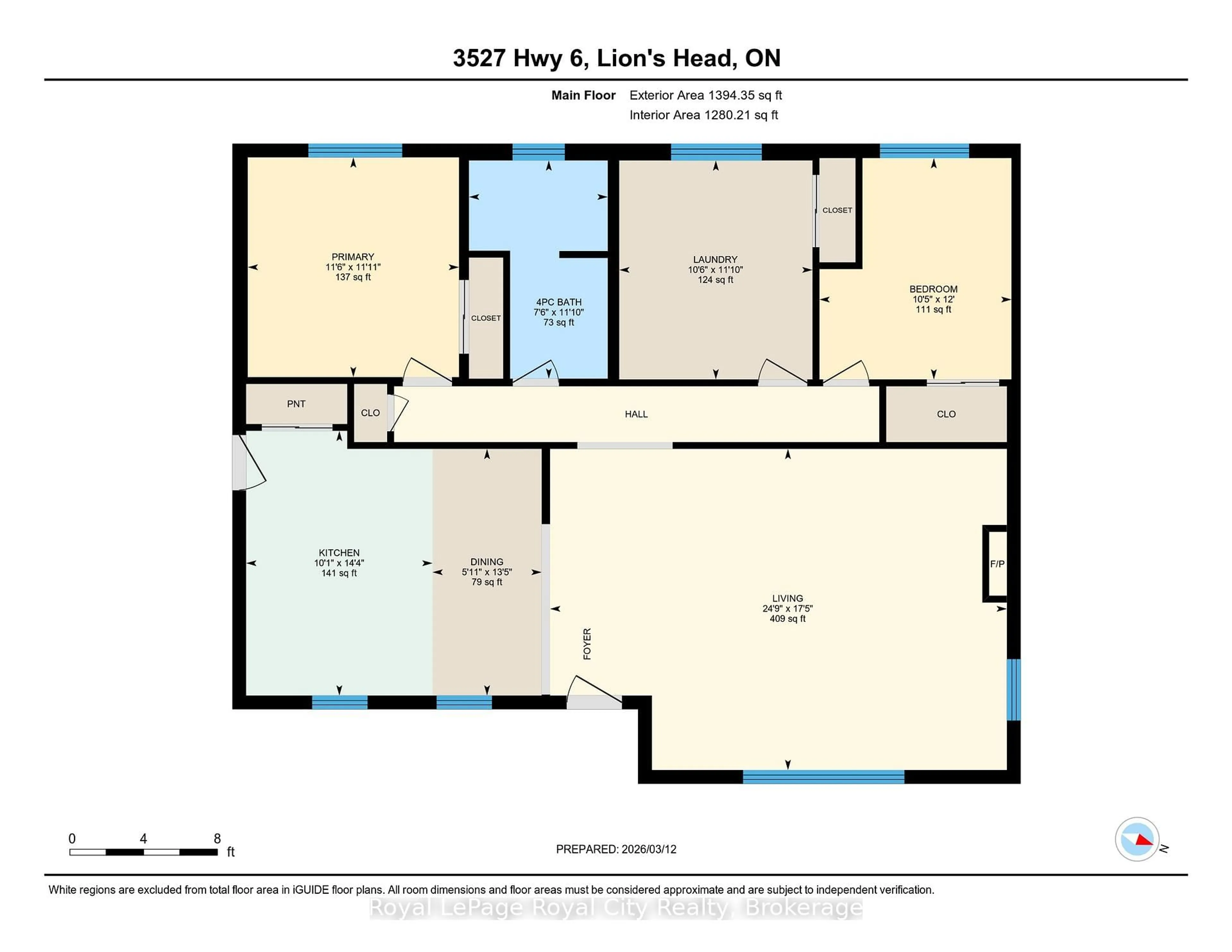 Floor plan for 3527 6 Highway, Northern Bruce Peninsula Ontario N0H 1W0