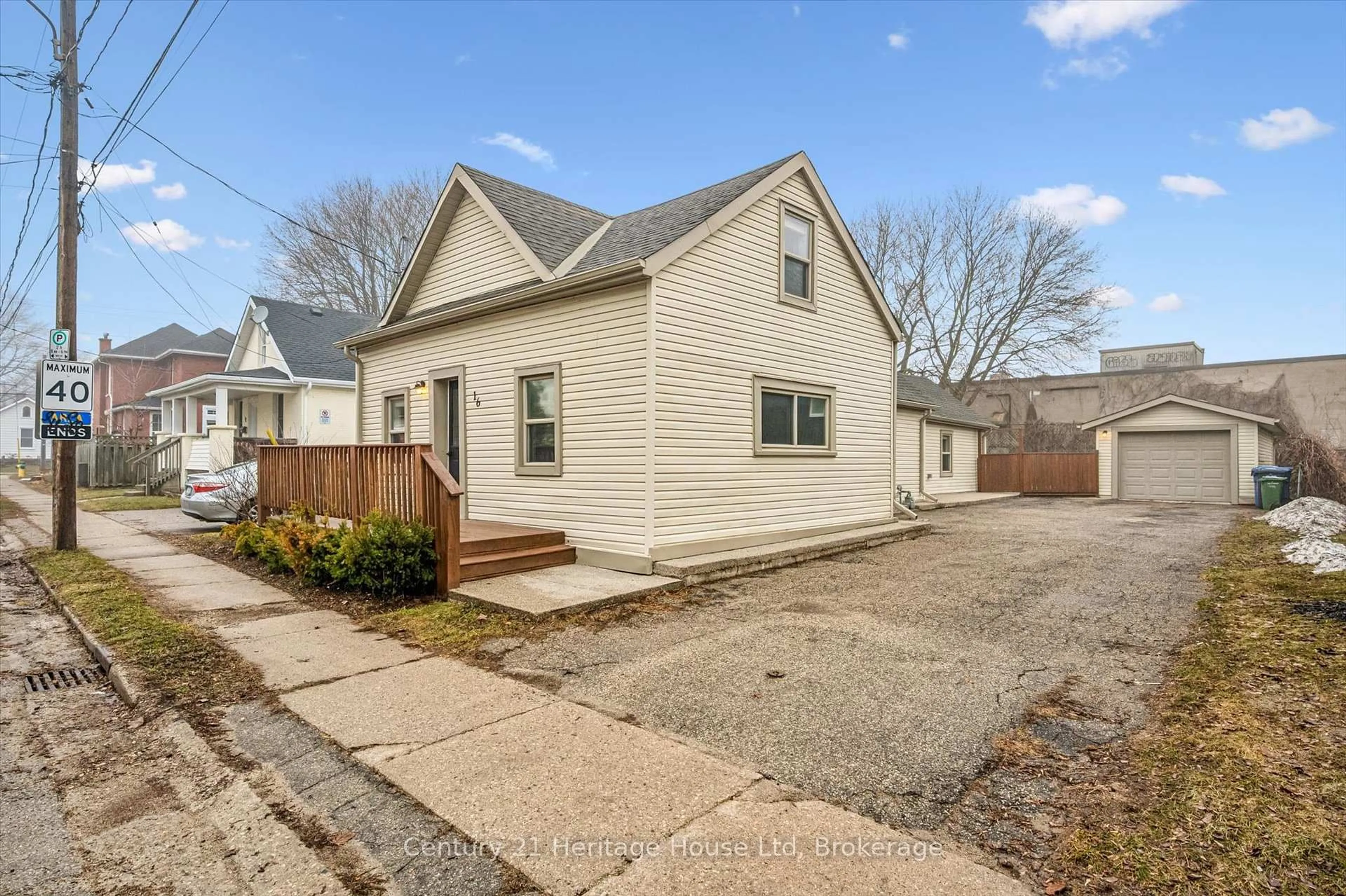 A pic from outside/outdoor area/front of a property/back of a property/a pic from drone, street for 16 Hooper St, Guelph Ontario N1E 5W5