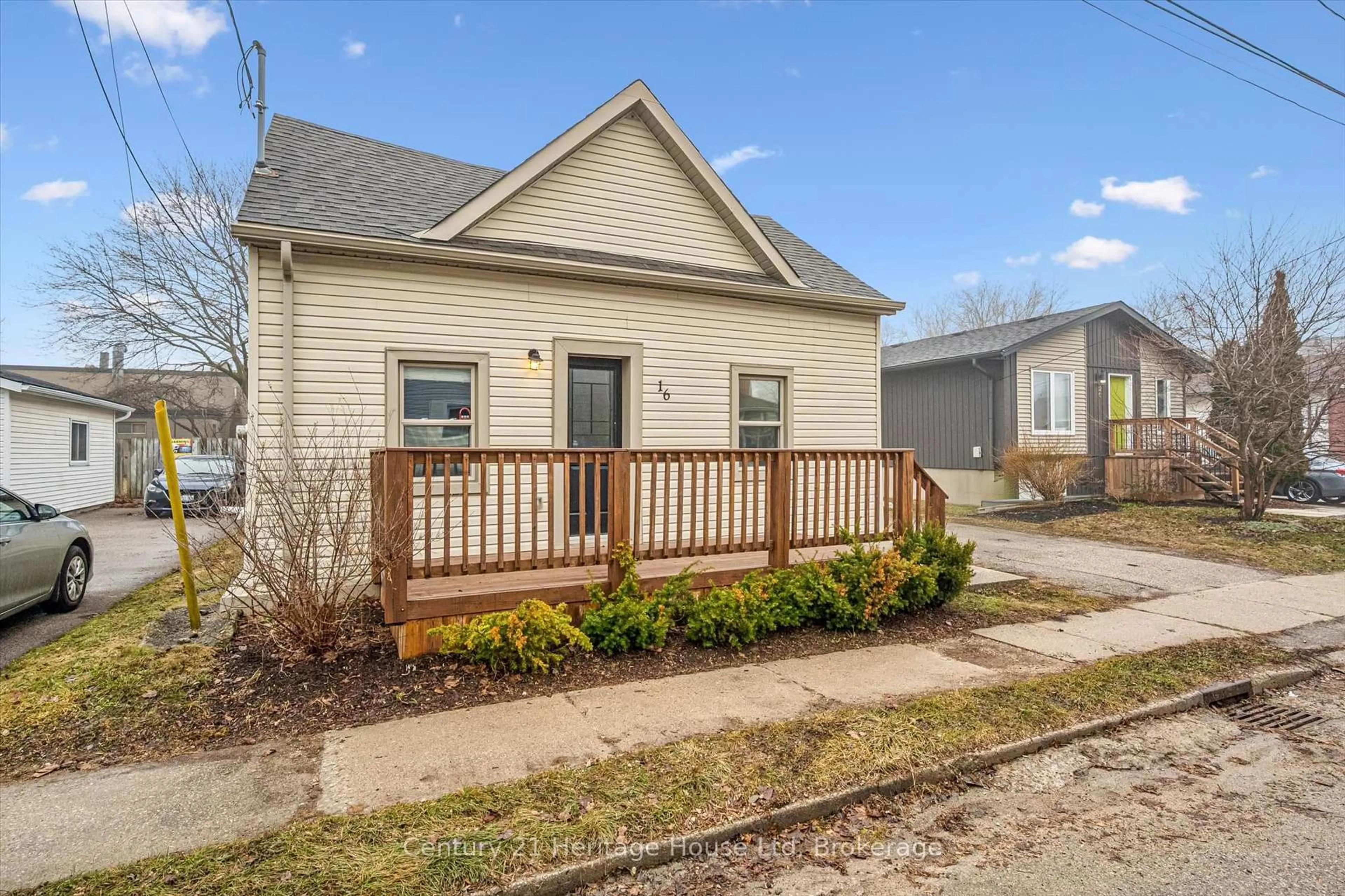 Home with vinyl exterior material, street for 16 Hooper St, Guelph Ontario N1E 5W5