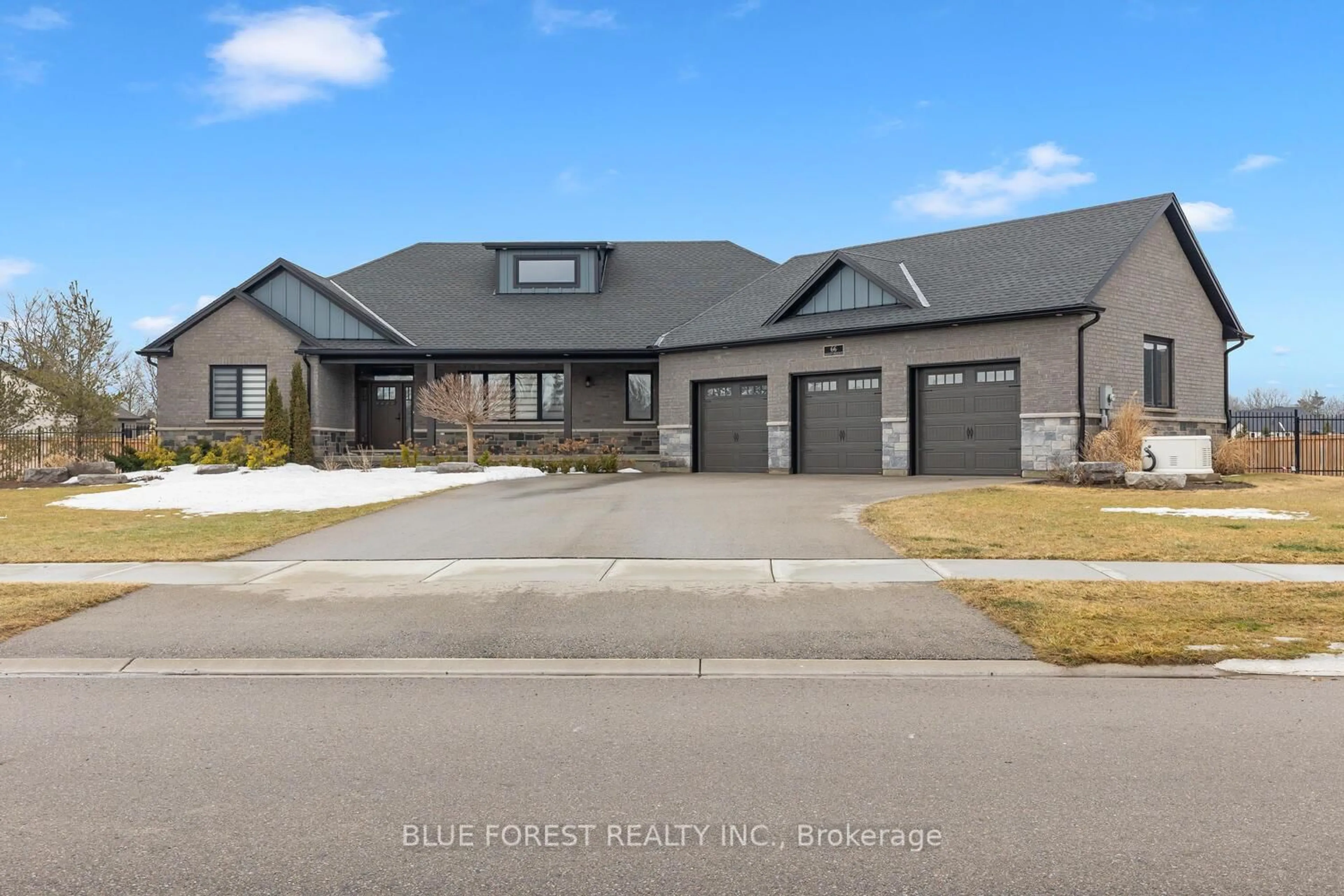 Home with brick exterior material, street for 66 August Cres, Norwich Ontario N0J 1R0