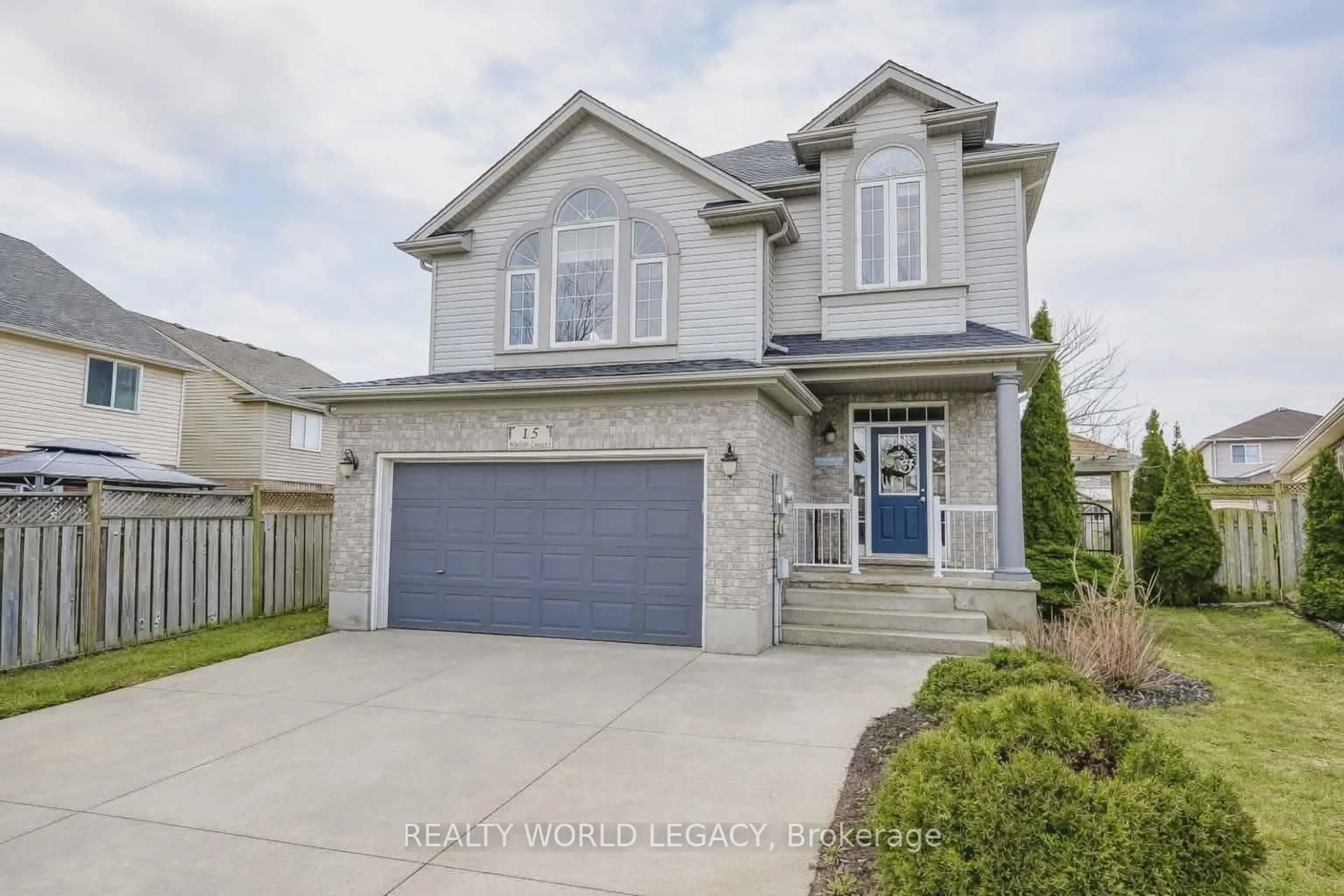 Home with vinyl exterior material, street for 15 Waffler Cres, Cambridge Ontario N1P 1H6