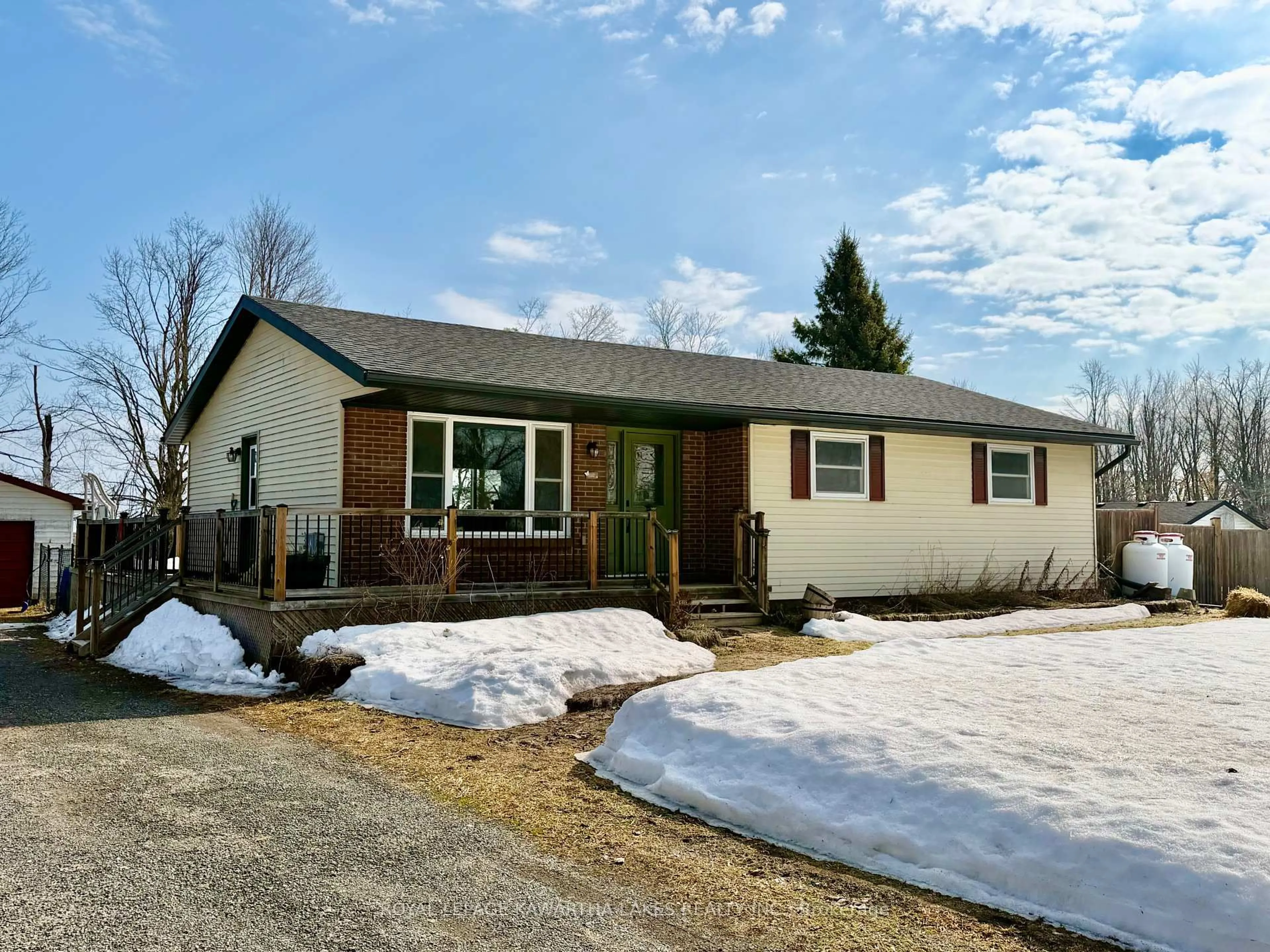 Home with vinyl exterior material, street for 532 Fenel Rd, Kawartha Lakes Ontario K0M 2T0