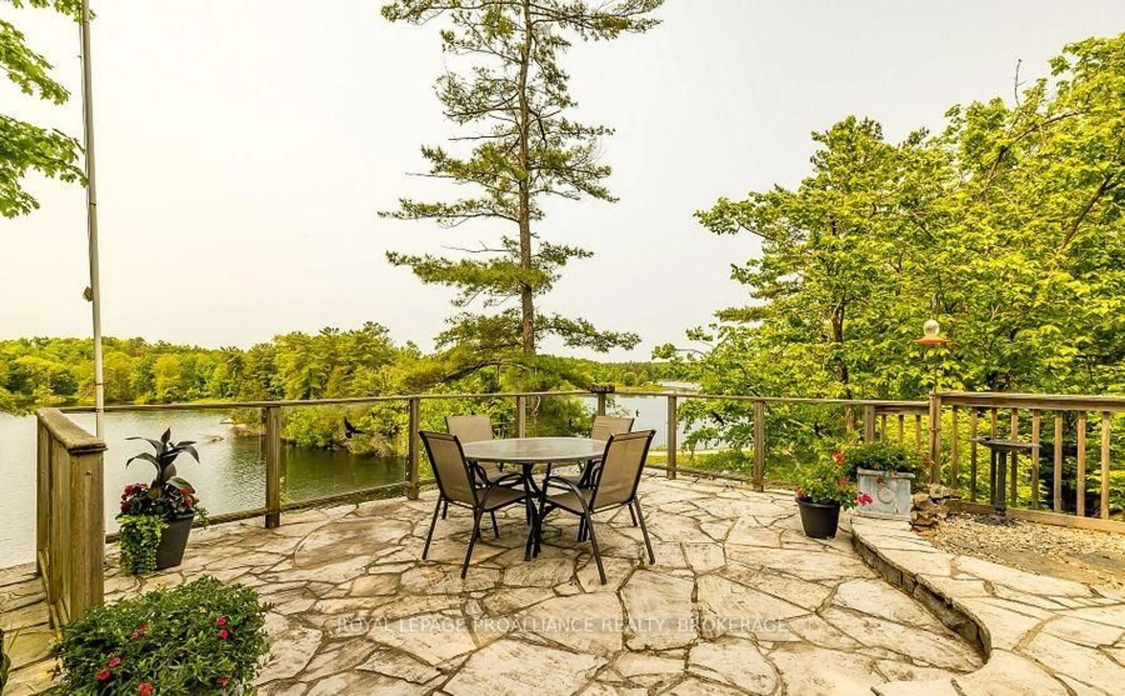 Patio, water/lake/river/ocean view for 164A Deans Island Rd, Rideau Lakes Ontario K0G 1E0