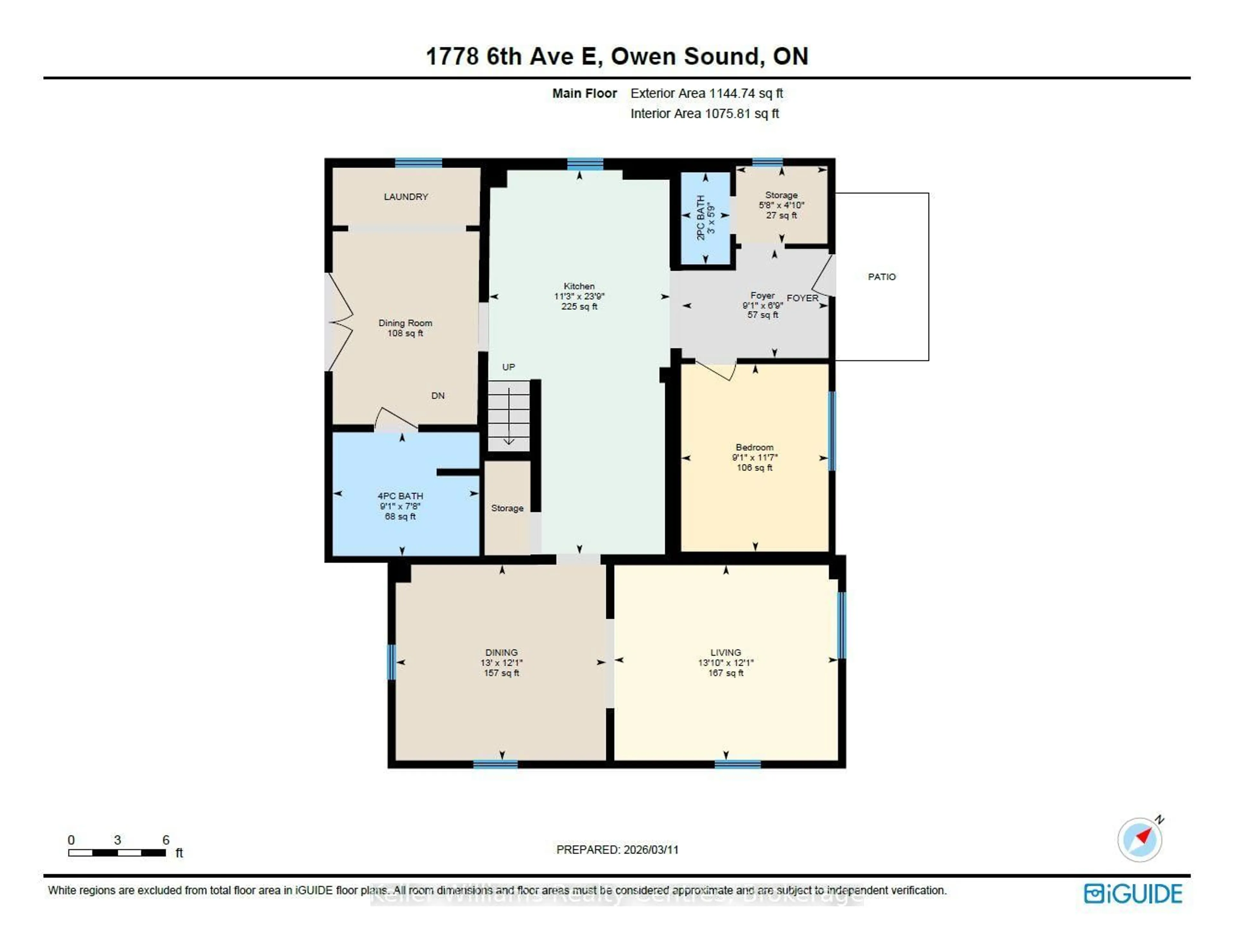 Floor plan for 1778 6th Ave, Owen Sound Ontario N4K 2V8