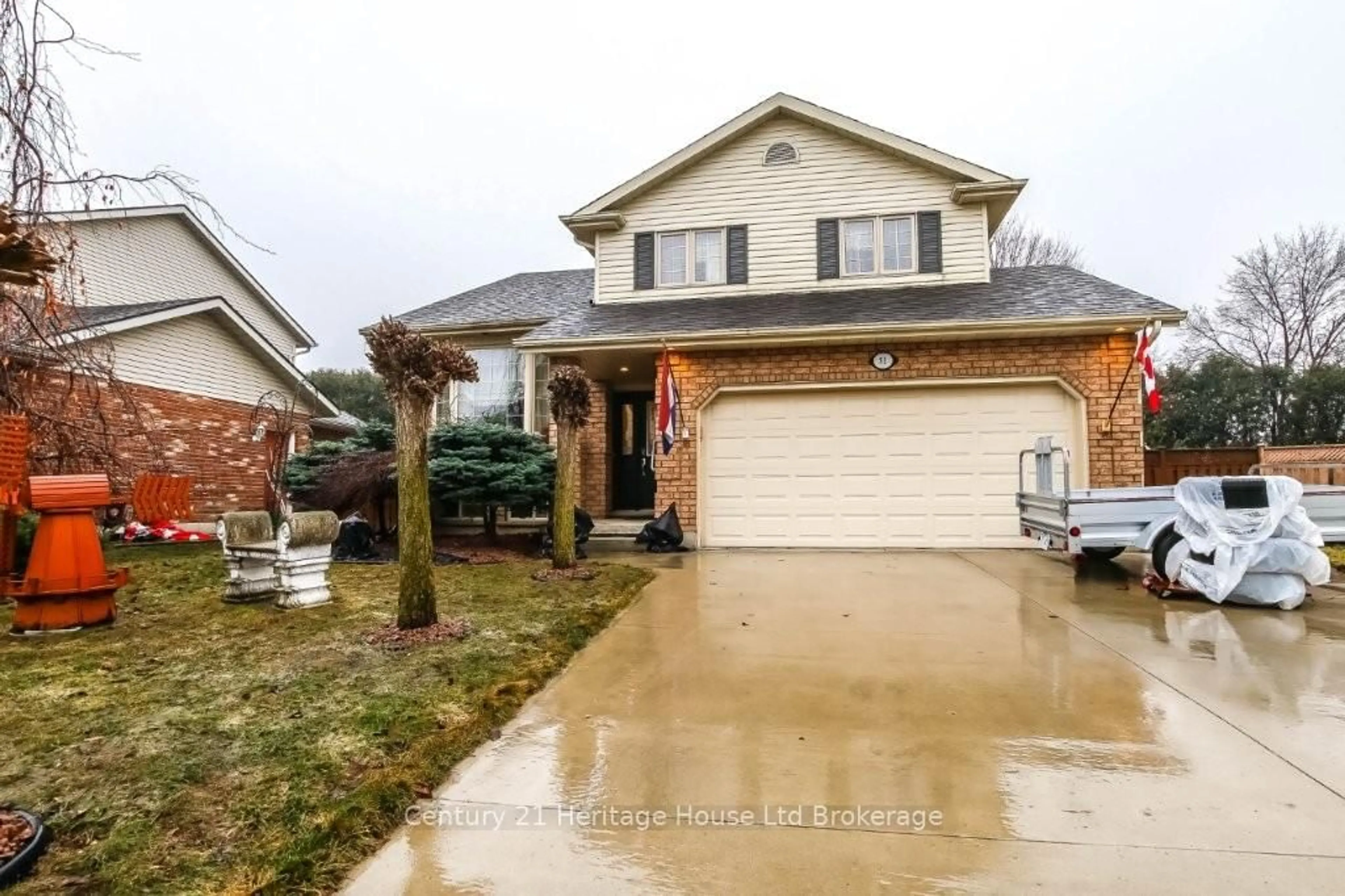 Home with brick exterior material, street for 51 Haida Pl, Woodstock Ontario N4T 1R8