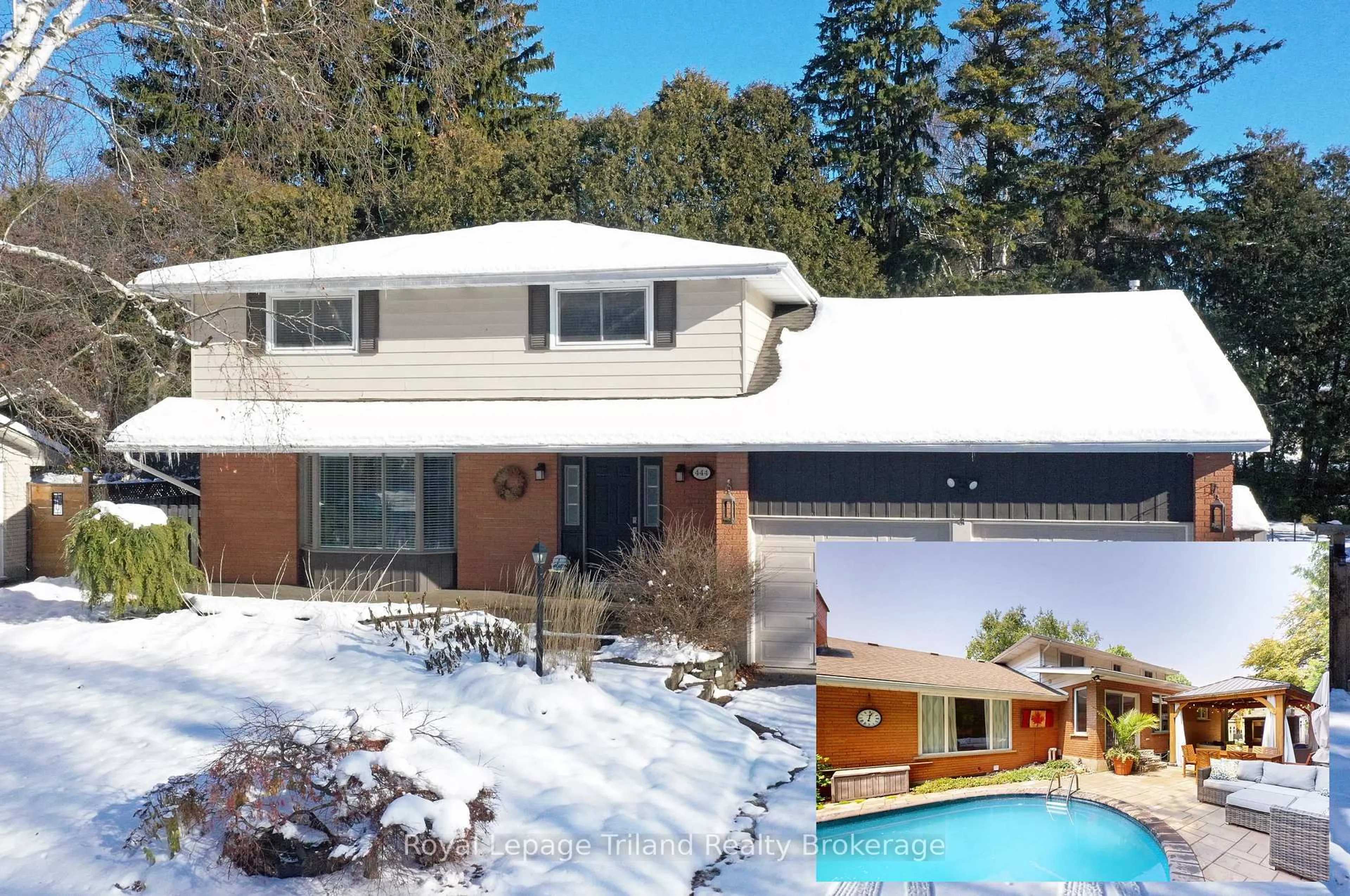 Home with vinyl exterior material, mountain view for 444 Lee Ave, Woodstock Ontario N4S 6Y3