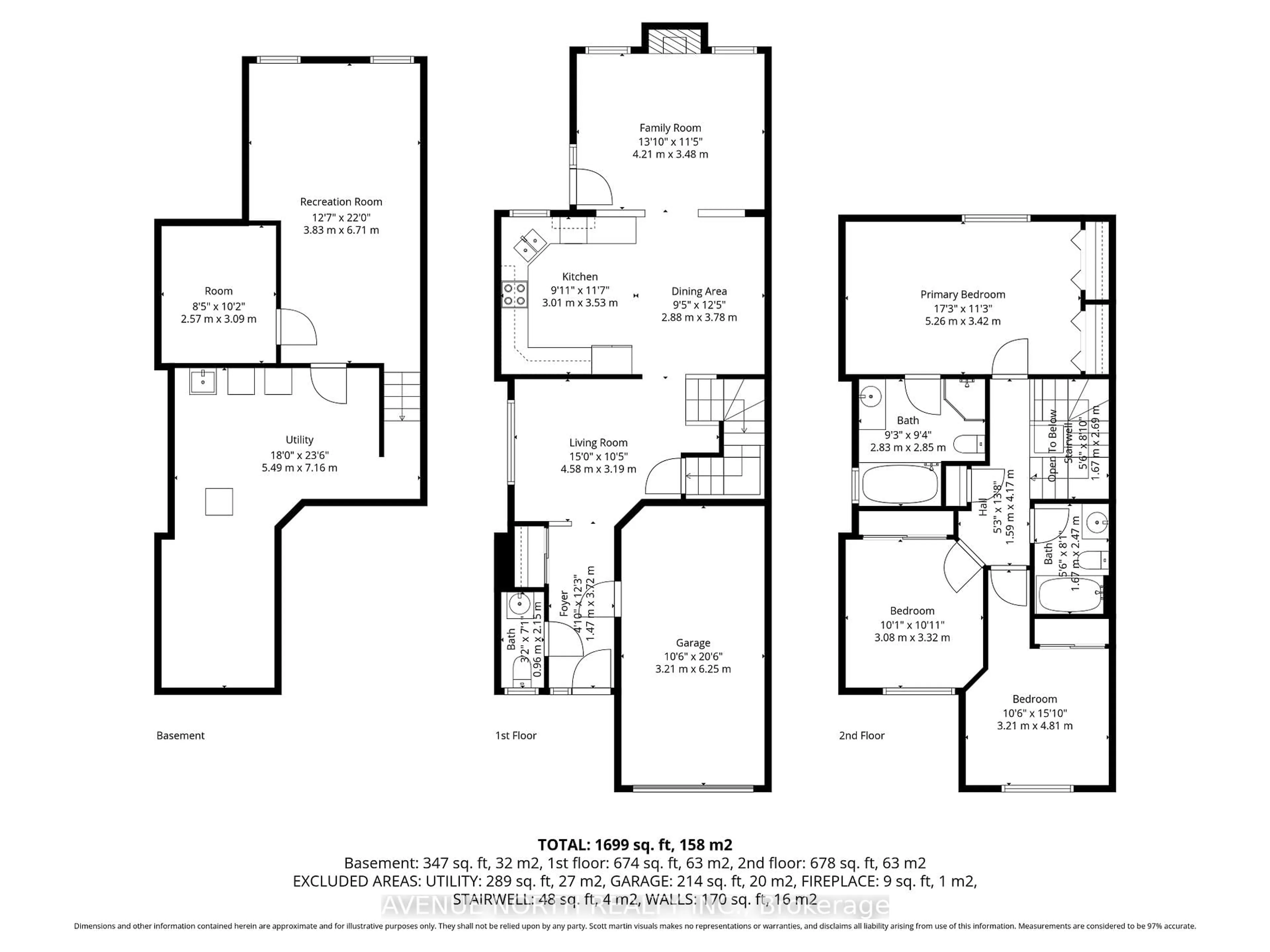 Floor plan for 244 DEERFOX Dr, Ottawa Ontario K2J 4Z2