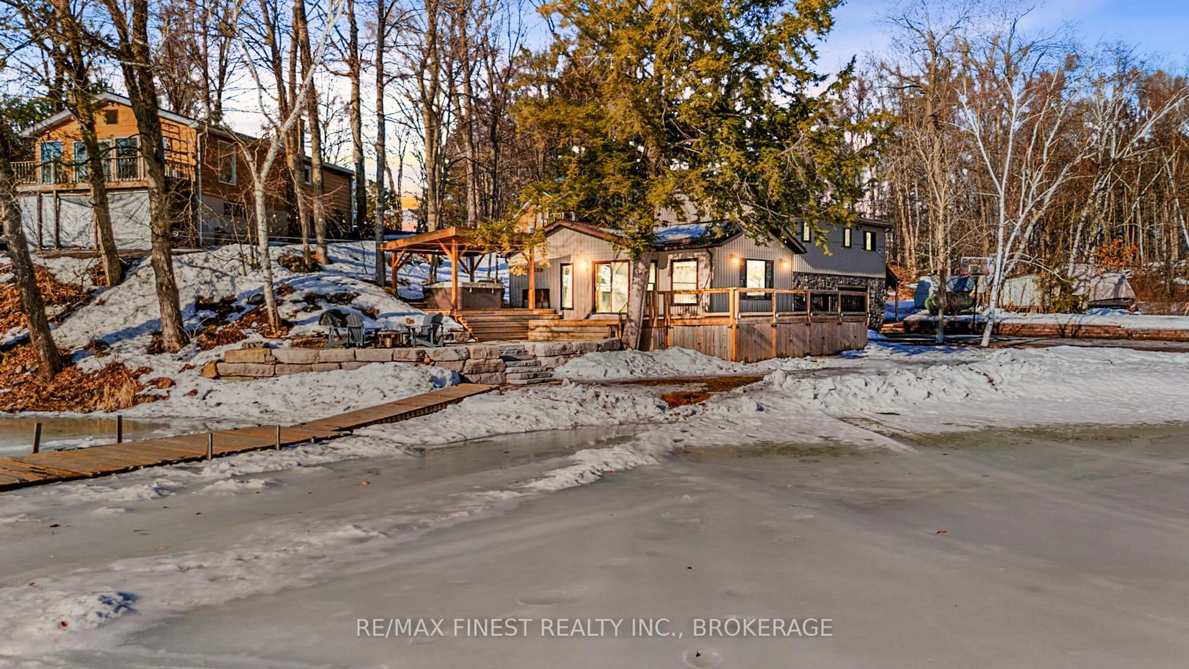 A pic from outside/outdoor area/front of a property/back of a property/a pic from drone, street for 2159 EEL BAY Rd, Perth Road Ontario K0H 2L0