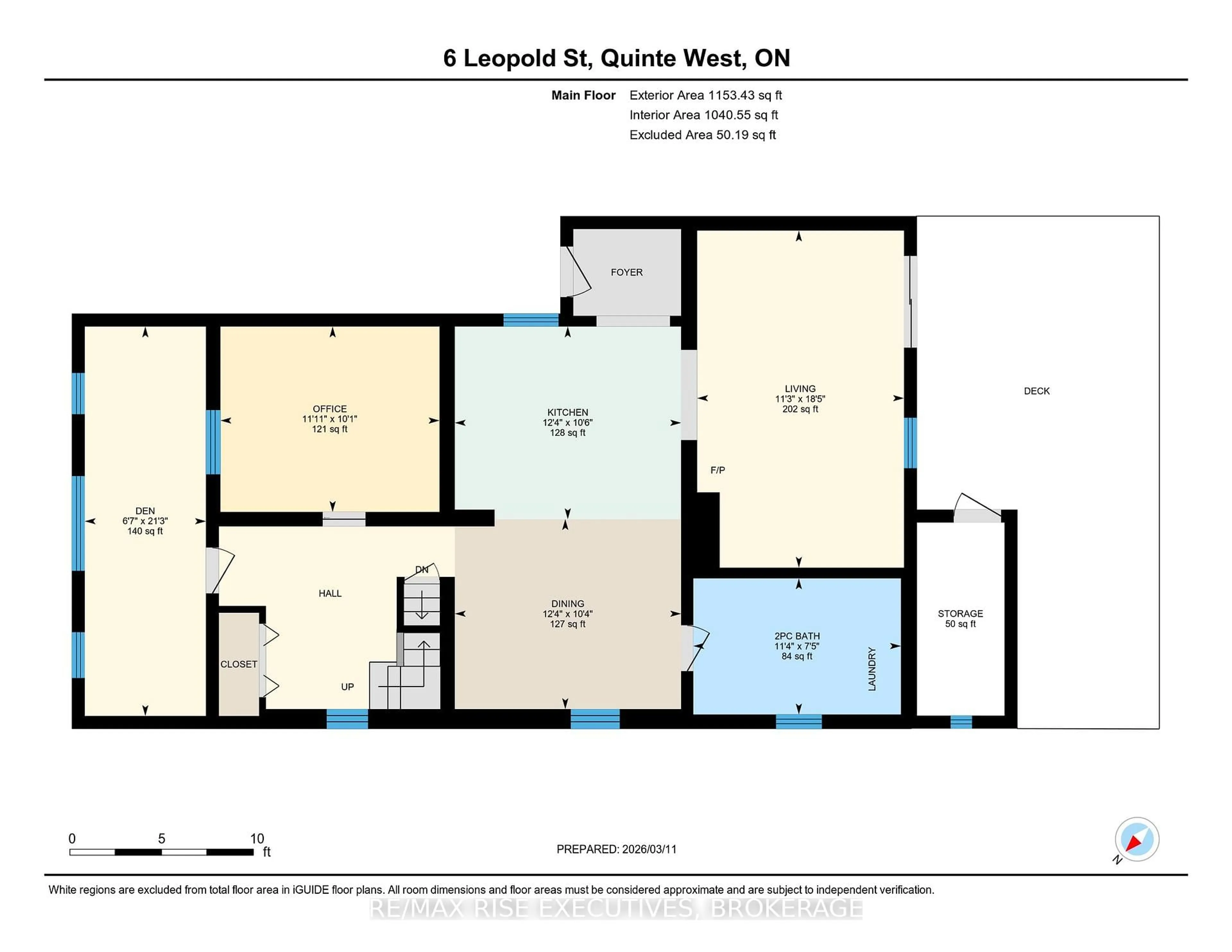 Floor plan for 6 Leopold St, Quinte West Ontario K8V 2J9
