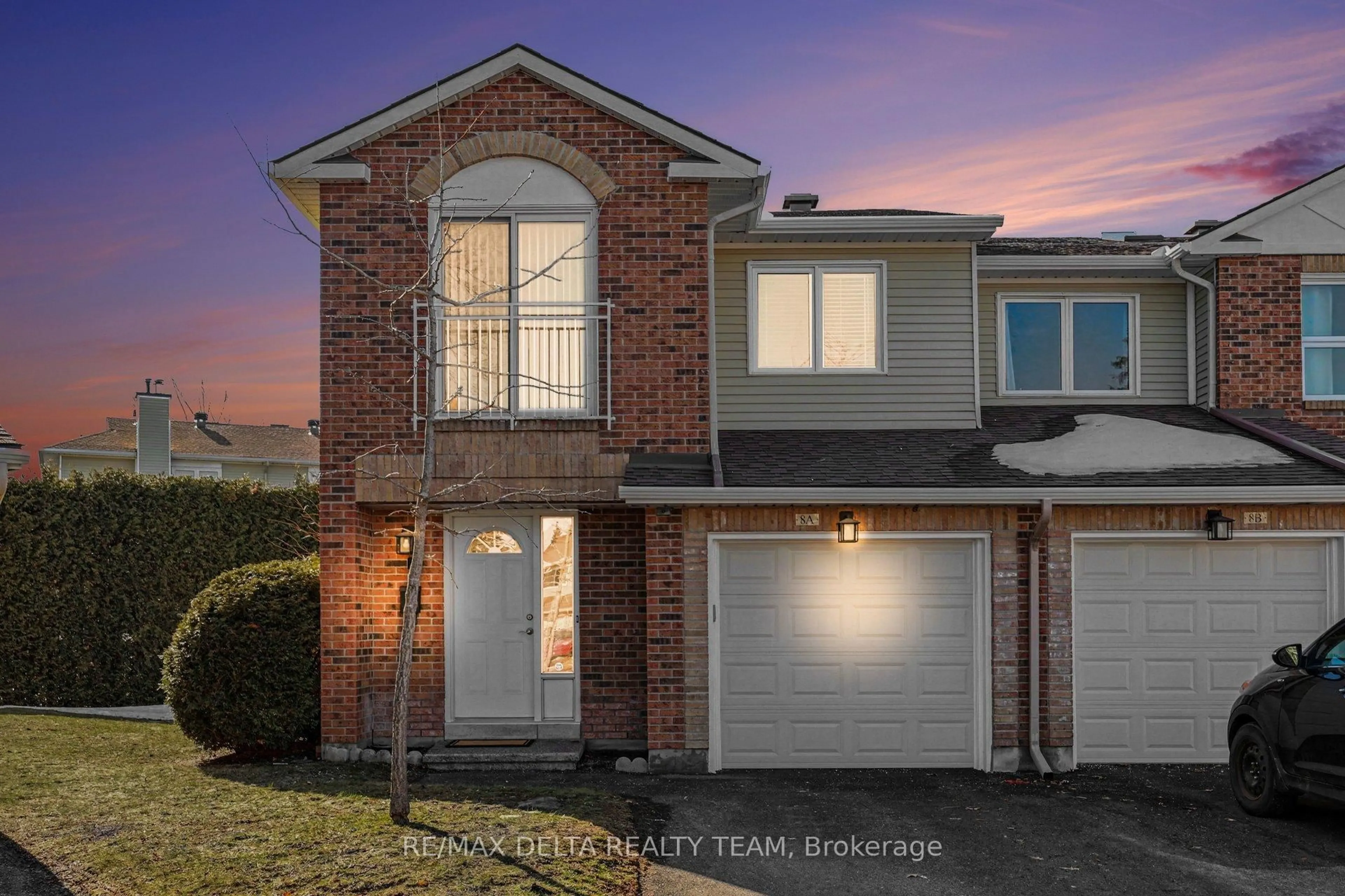 Home with brick exterior material, street for 8A Millrise Lane, Ottawa Ontario K2G 5E6