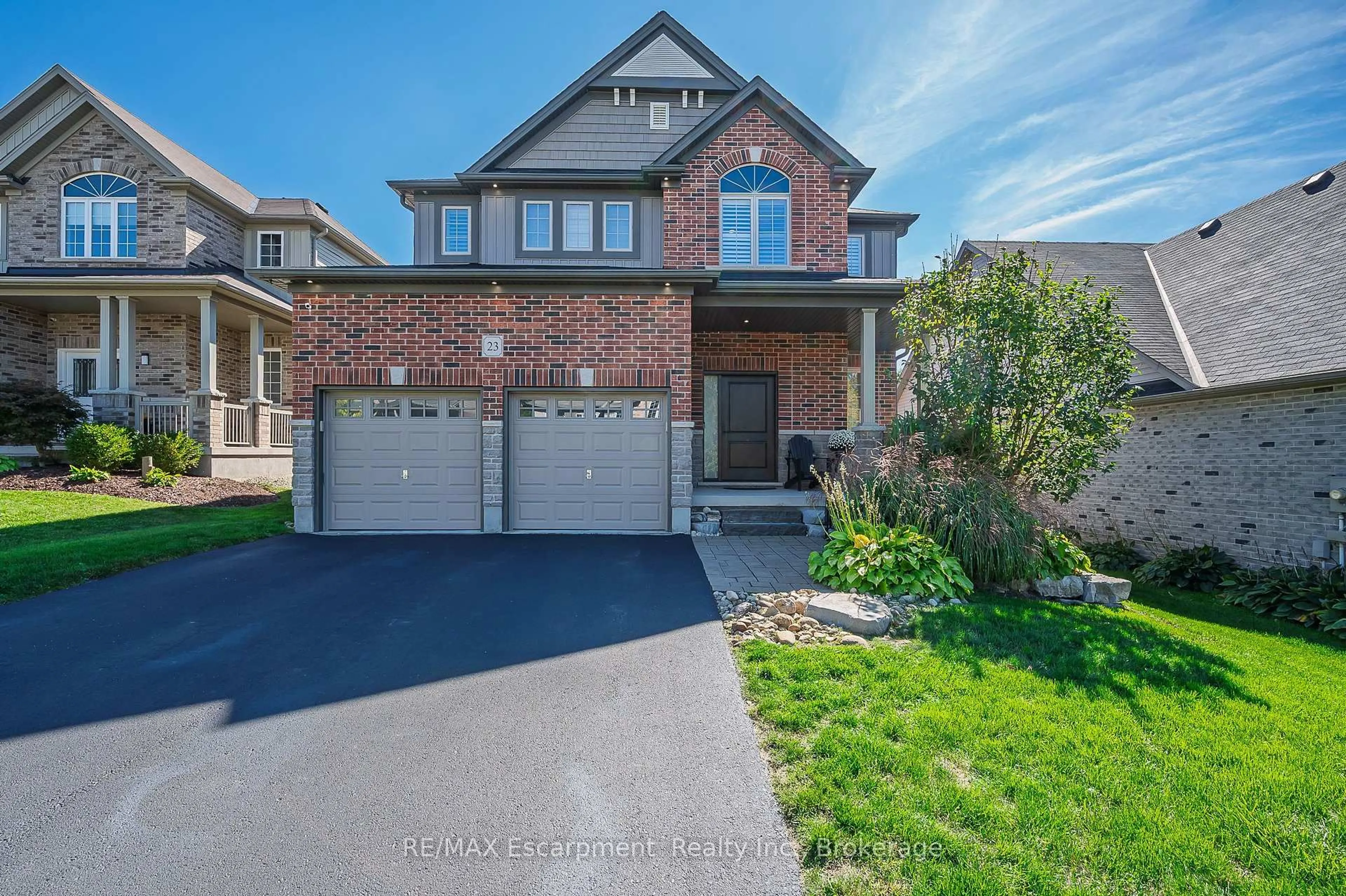 Home with brick exterior material, street for 23 Howard Marshall St, North Dumfries Ontario N0B 1E0