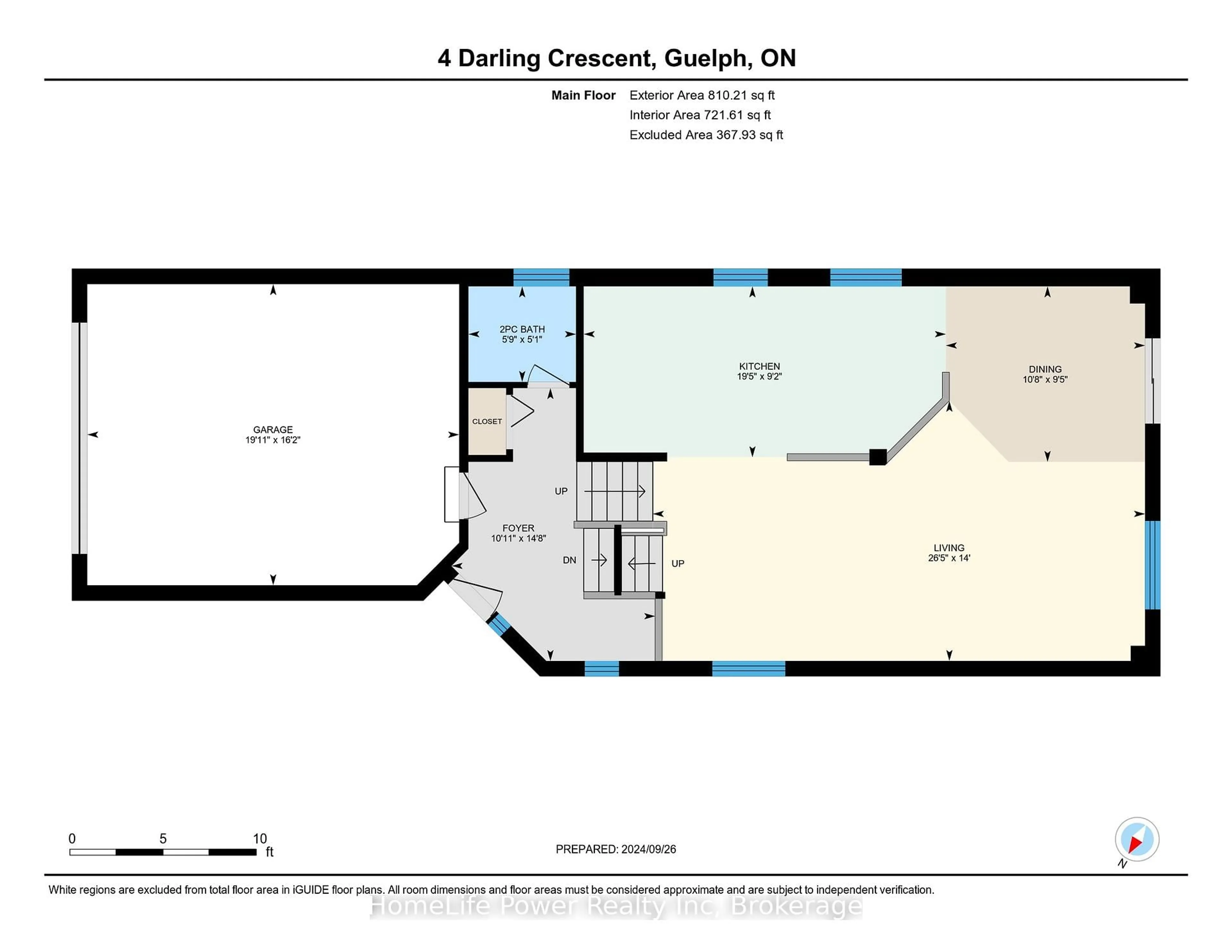 Floor plan for 4 DARLING Cres, Guelph Ontario N1L 1P9