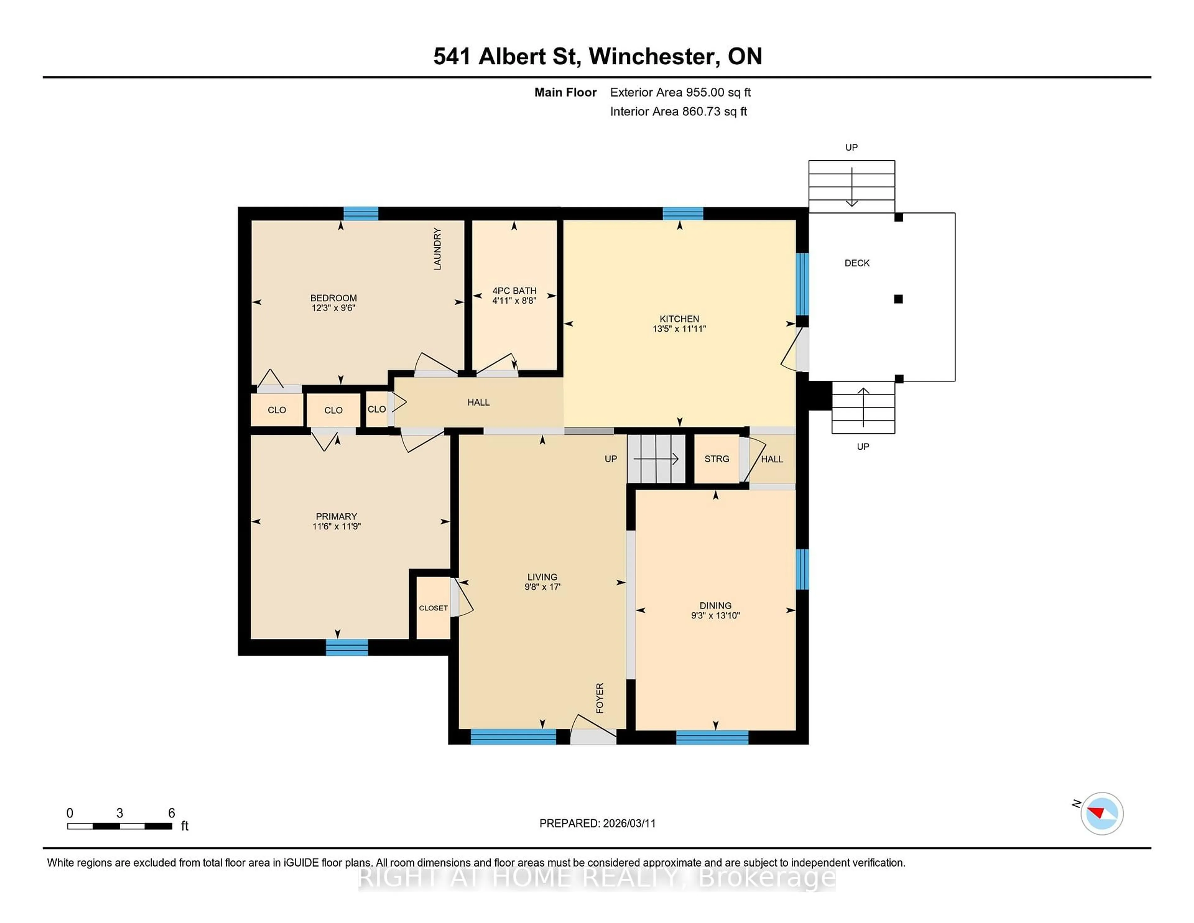 Floor plan for 541 Albert St, North Dundas Ontario K0C 2K0