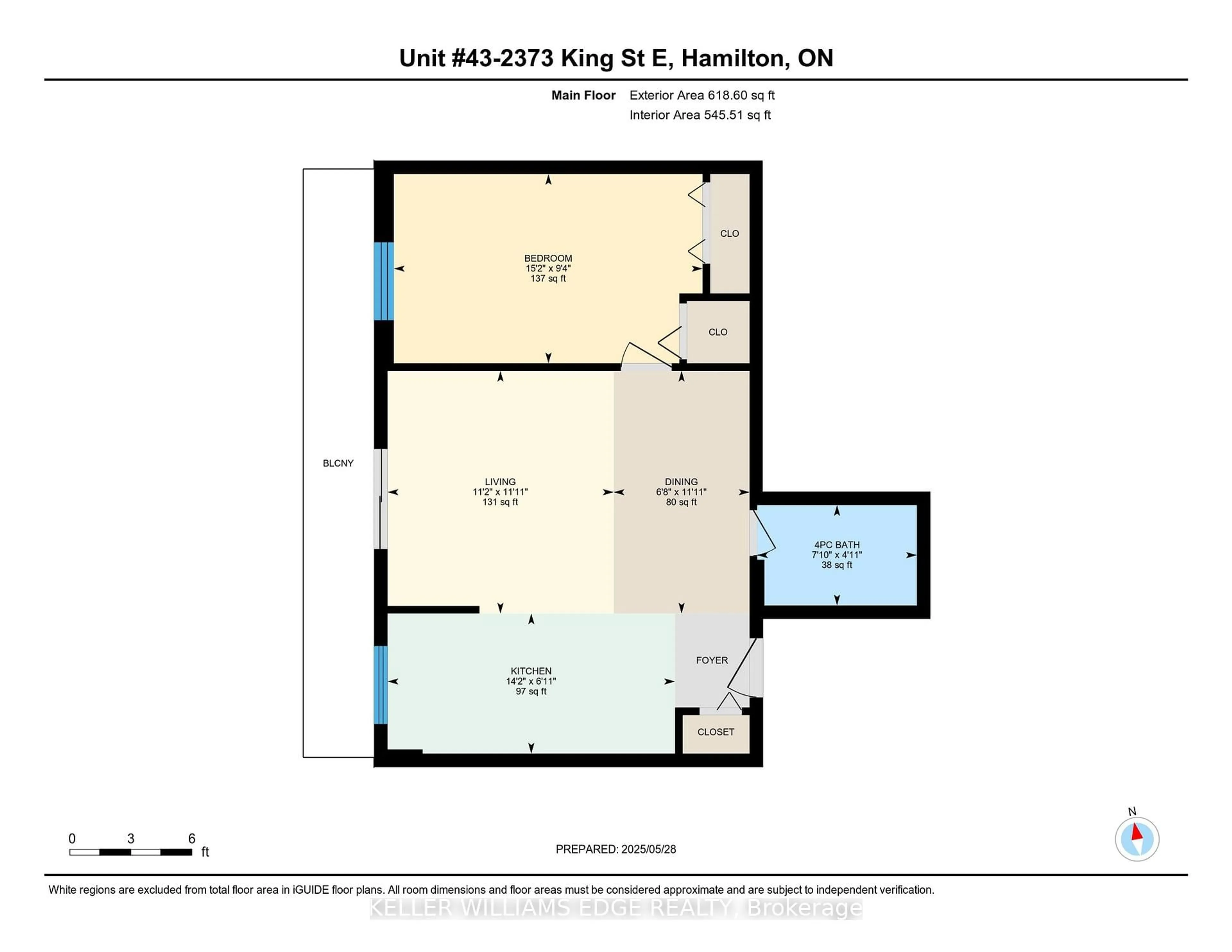 Floor plan for 2373 King St #43, Hamilton Ontario L8K 1X9