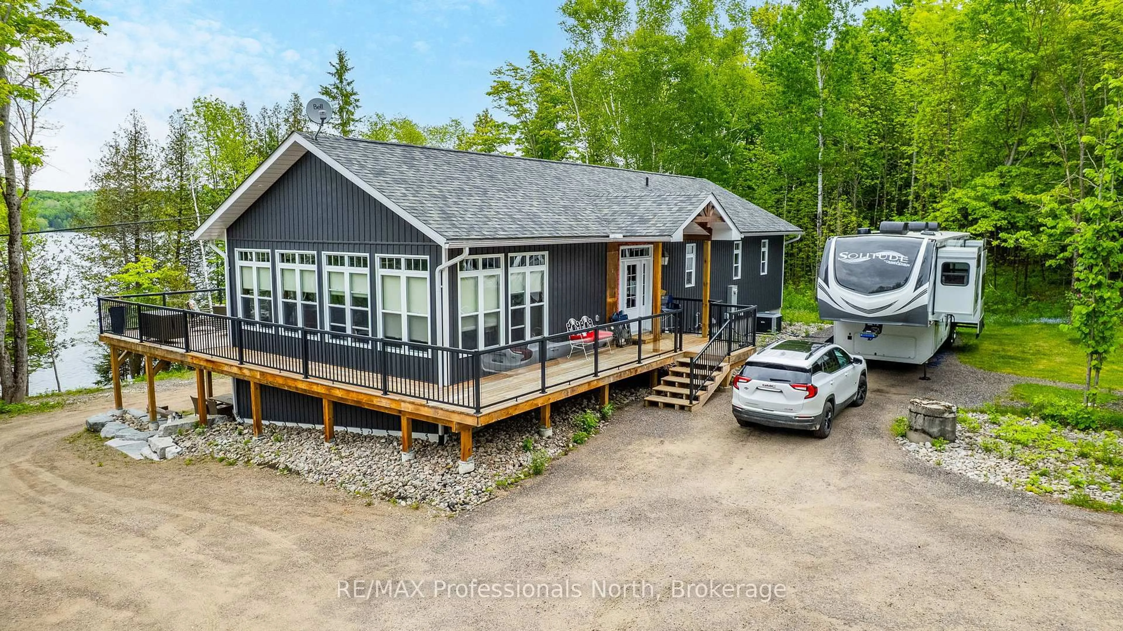A pic from outside/outdoor area/front of a property/back of a property/a pic from drone, unknown for 1167 Eagle Lake Rd, Dysart et al Ontario K0M 1S0