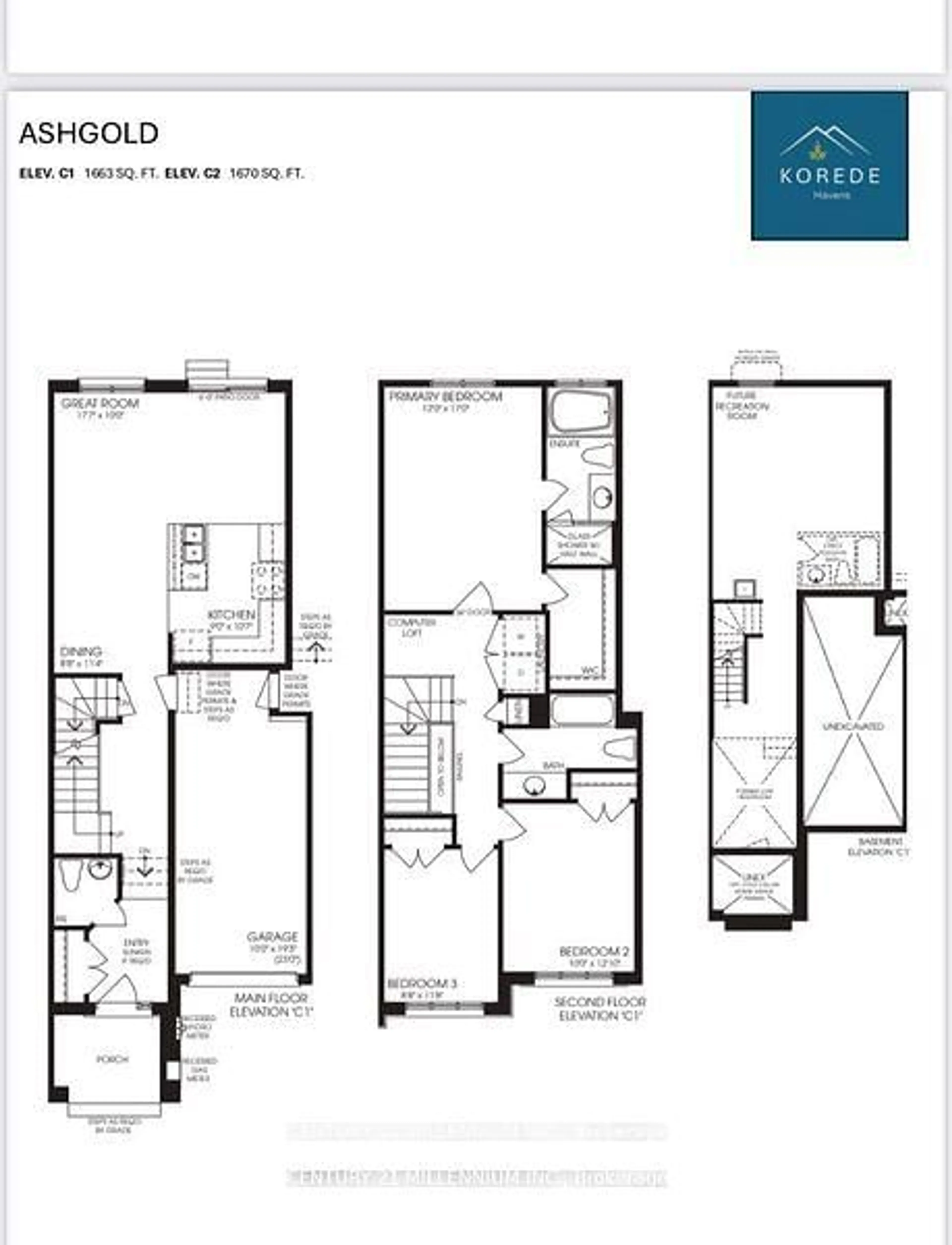 Floor plan for LOT 28 RUE CHATELAIN St, Alfred and Plantagenet Ontario K0B 1A0