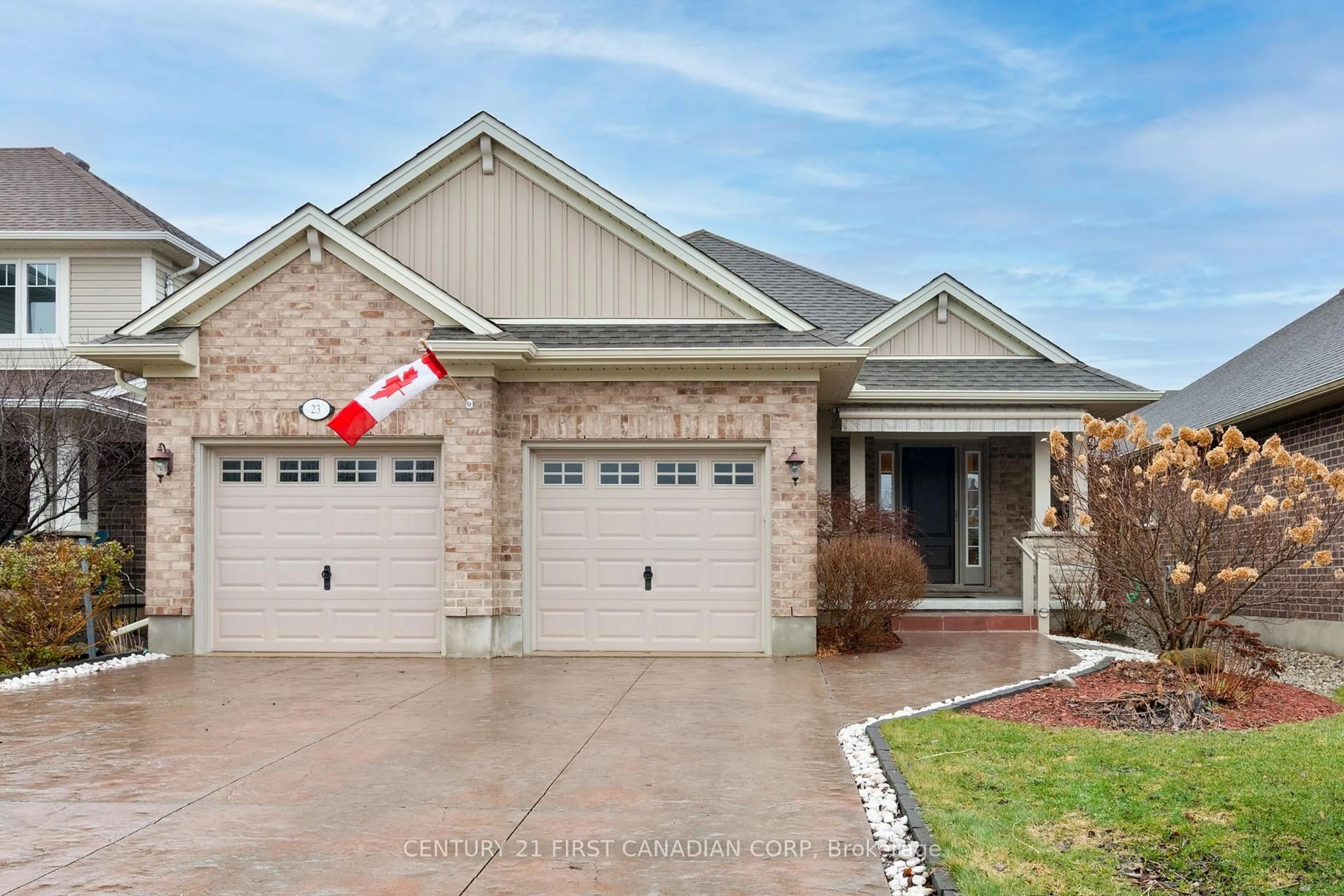 Home with brick exterior material, street for 23 Blairmont Terr, St. Thomas Ontario N5R 0E2