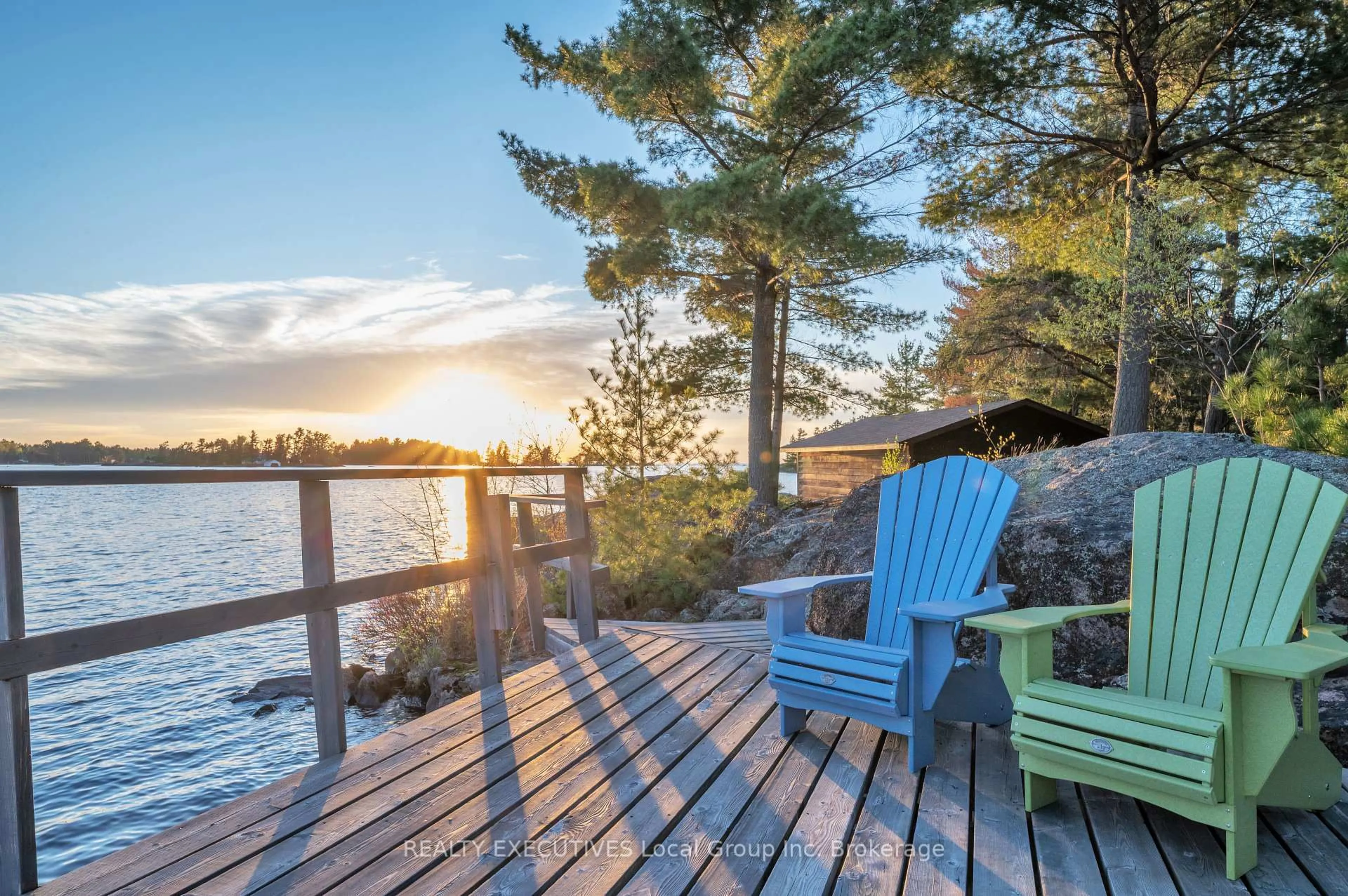 Patio, water/lake/river/ocean view for 103 HUNTERS BAY Rd, Nipissing Ontario P0H 1H0