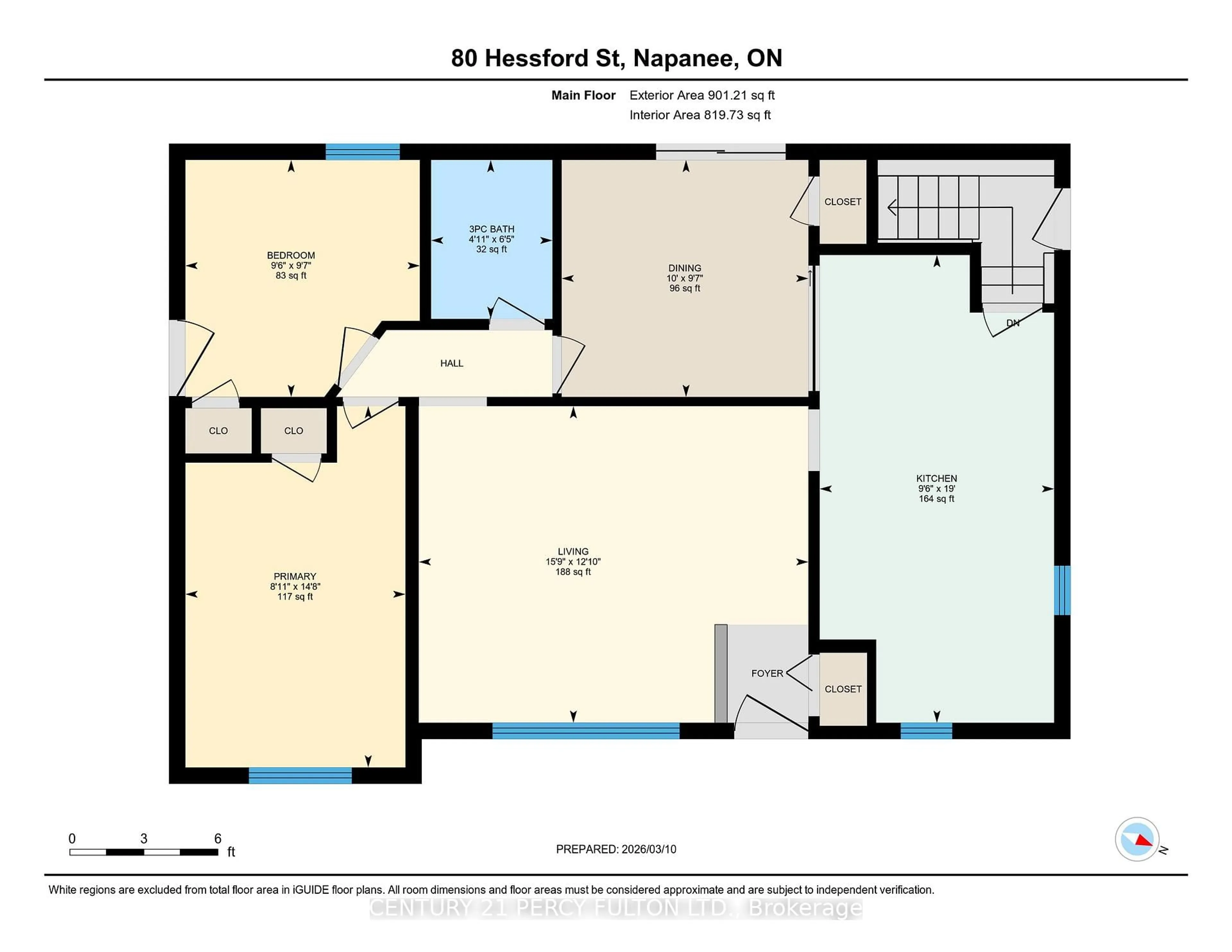 Floor plan for 80 Hessford St, Greater Napanee Ontario K7R 2Z1