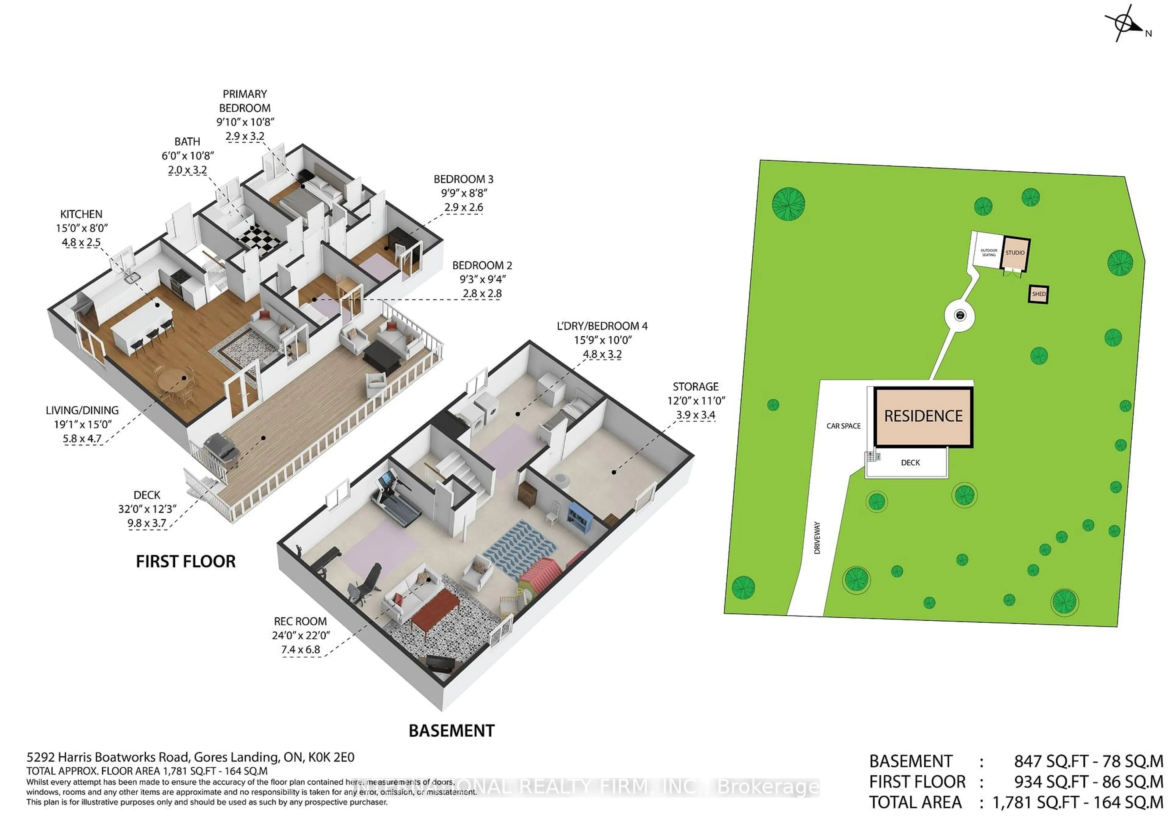 Floor plan for 5292 Harris Boatworks Rd, Hamilton Township Ontario K0K 2E0