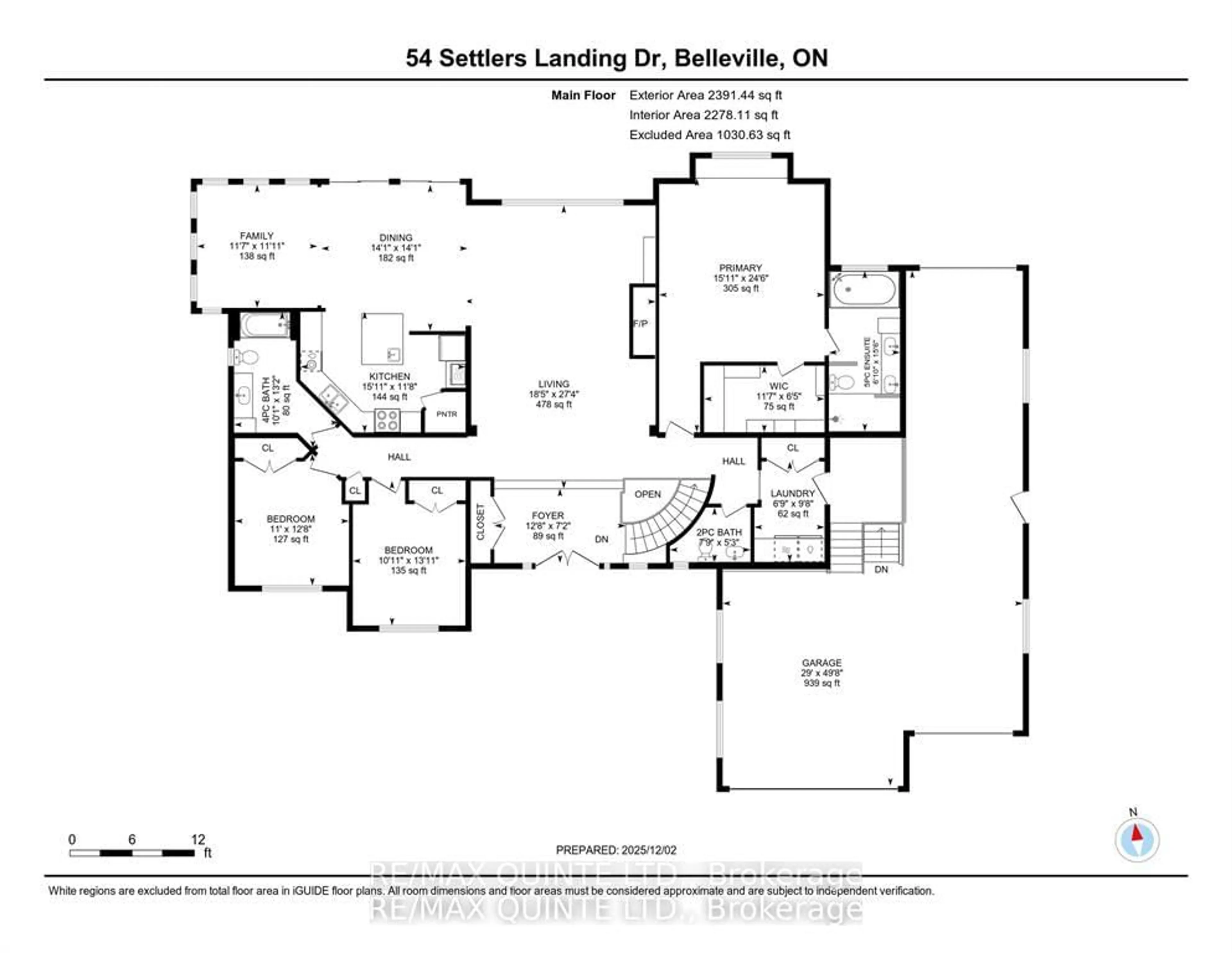 Floor plan for 54 Settlers Landing Dr, Quinte West Ontario K8R 0A9