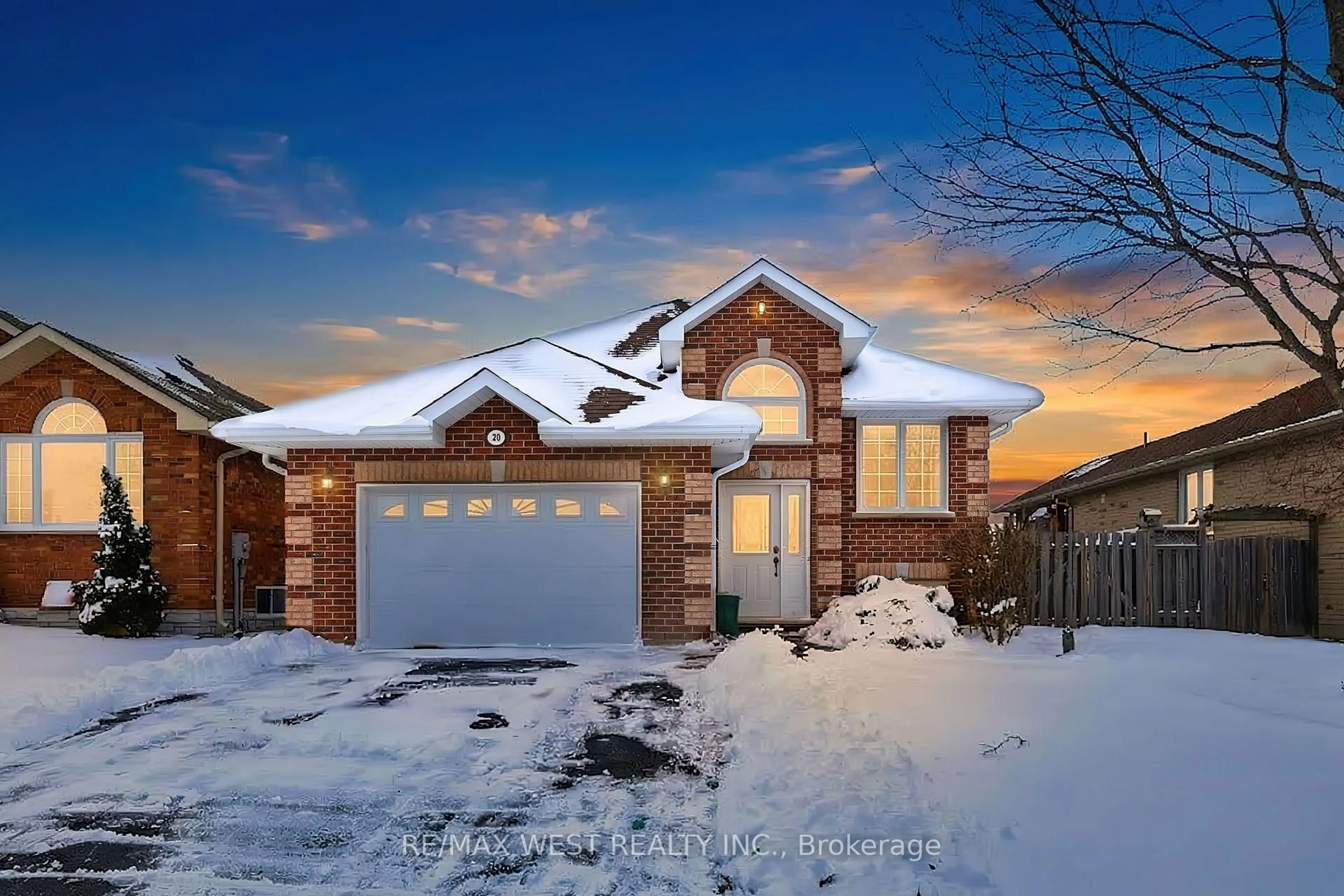 Home with brick exterior material, street for 20 Eakins Cres, Kawartha Lakes Ontario K9V 6J9