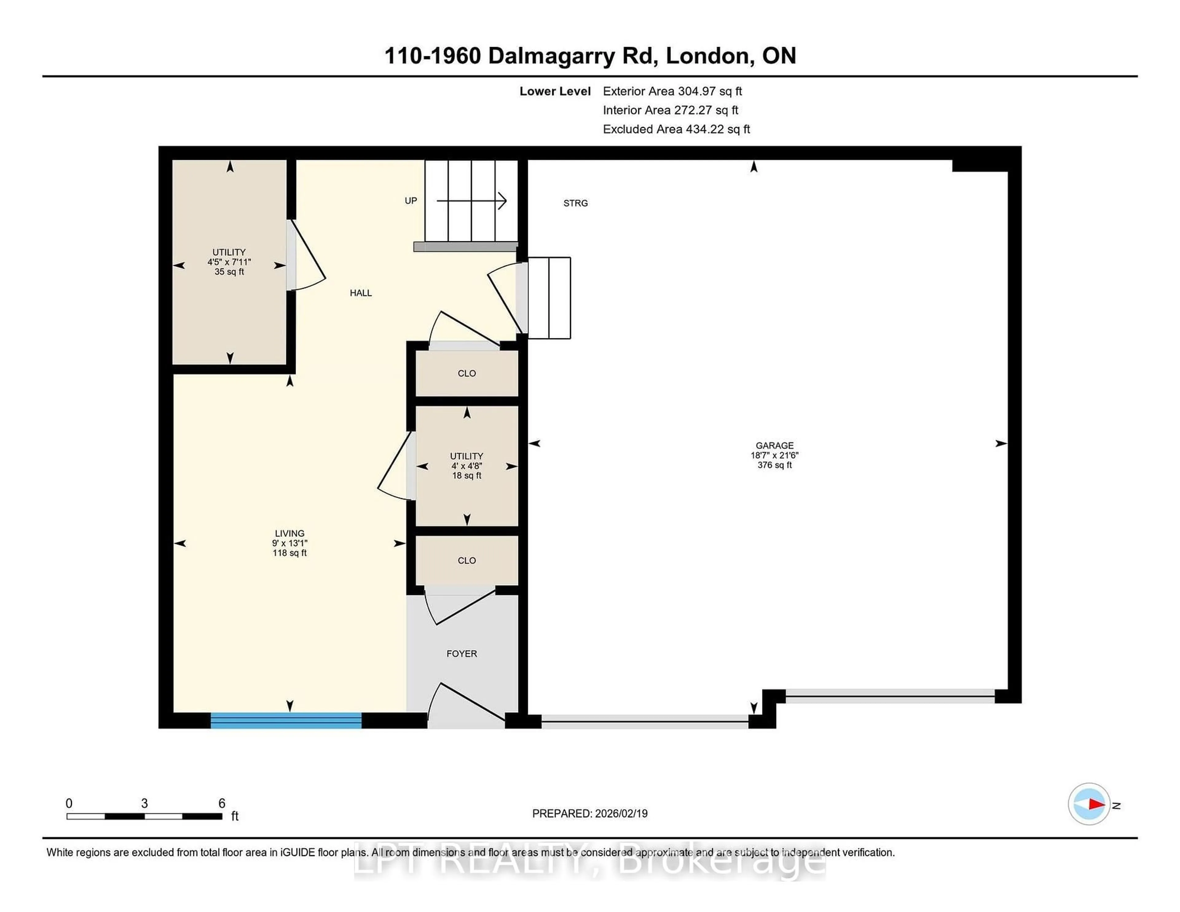 Floor plan for 1960 Dalmagarry Rd #110, London North Ontario N6G 0T8