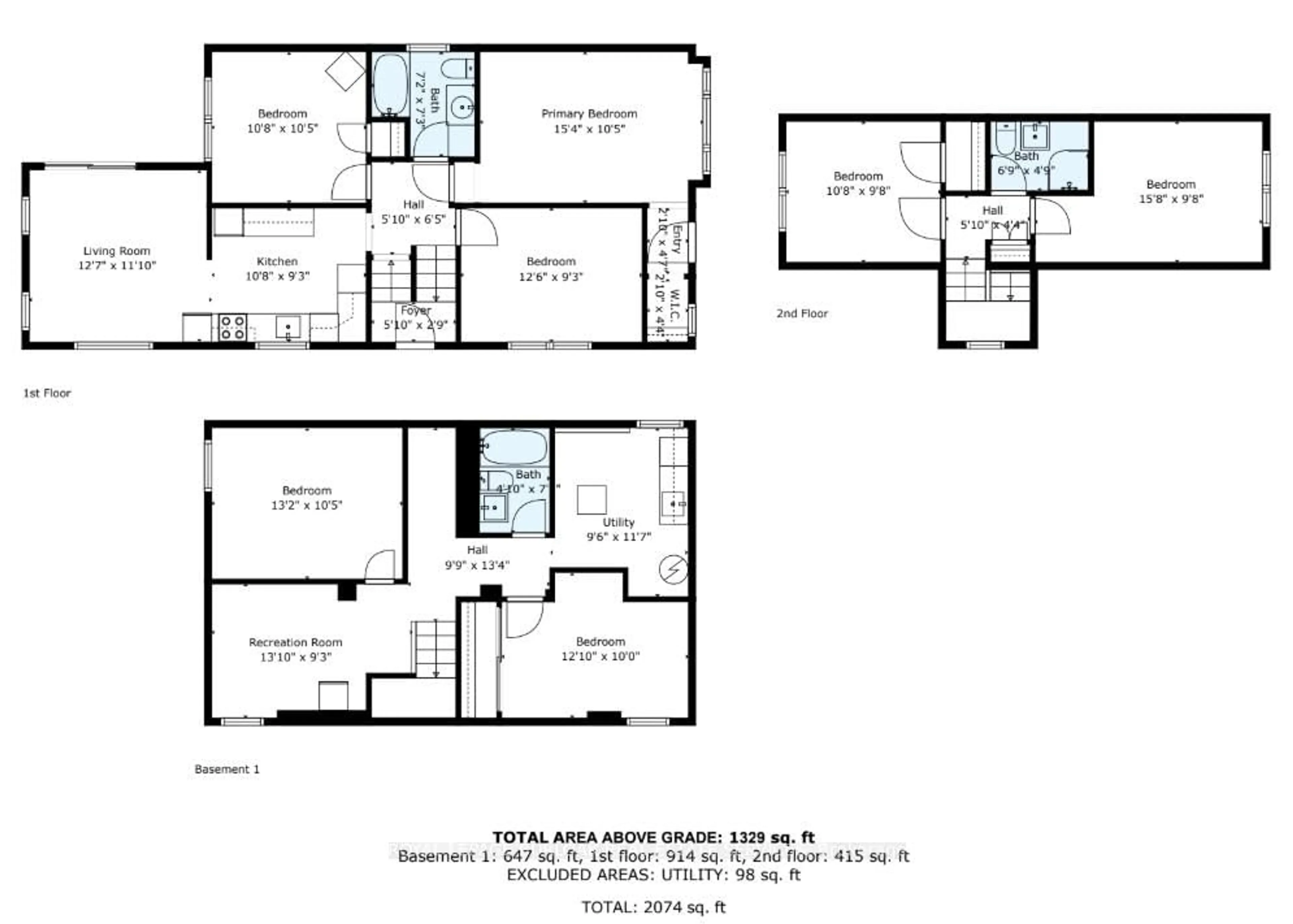 Floor plan for 34 Hollywood St, Hamilton Ontario L8S 3K6