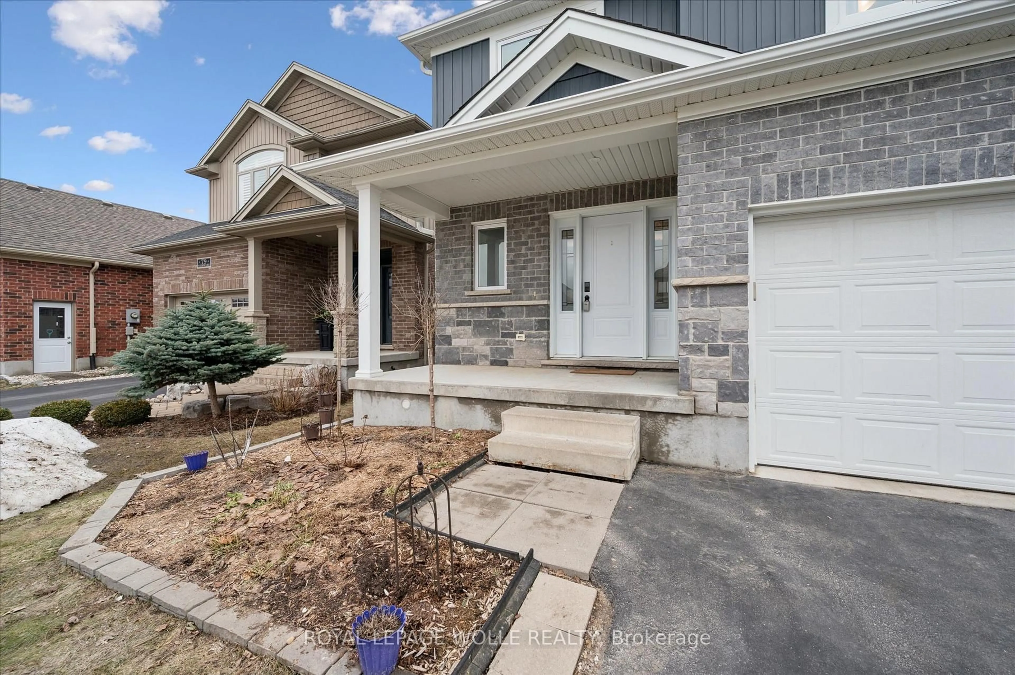 Home with brick exterior material, street for 75 Woodberry Cres, Woolwich Ontario N3B 0C5