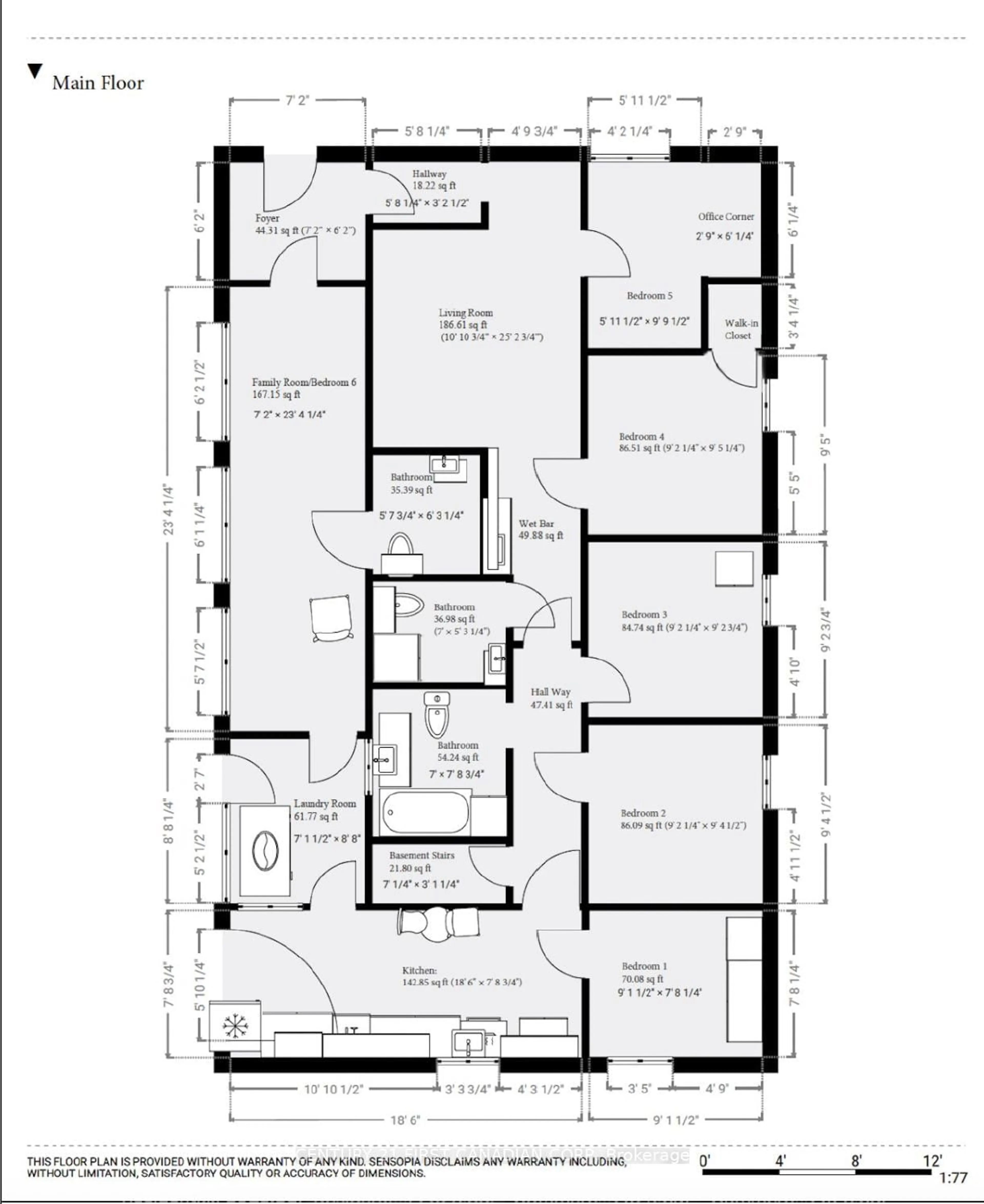 Floor plan for 236 Raymond Ave, London East Ontario N6A 2N1